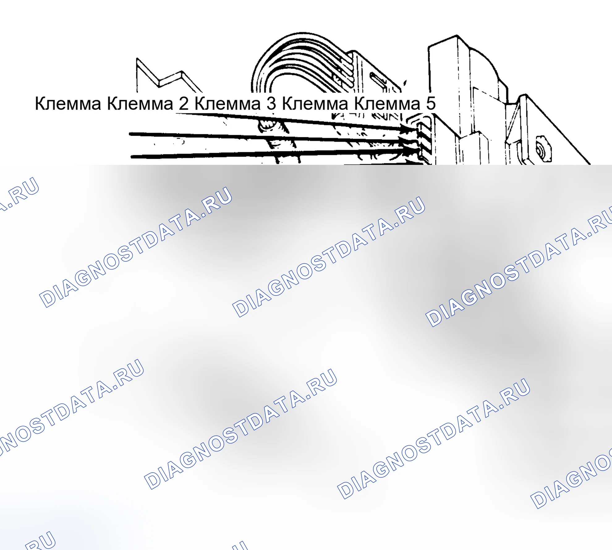 Рис. 50: Клеммы клапанов выбора топлива Ford 6-Port не пронумерованы на клапане.. Ford Club Wagon E350 