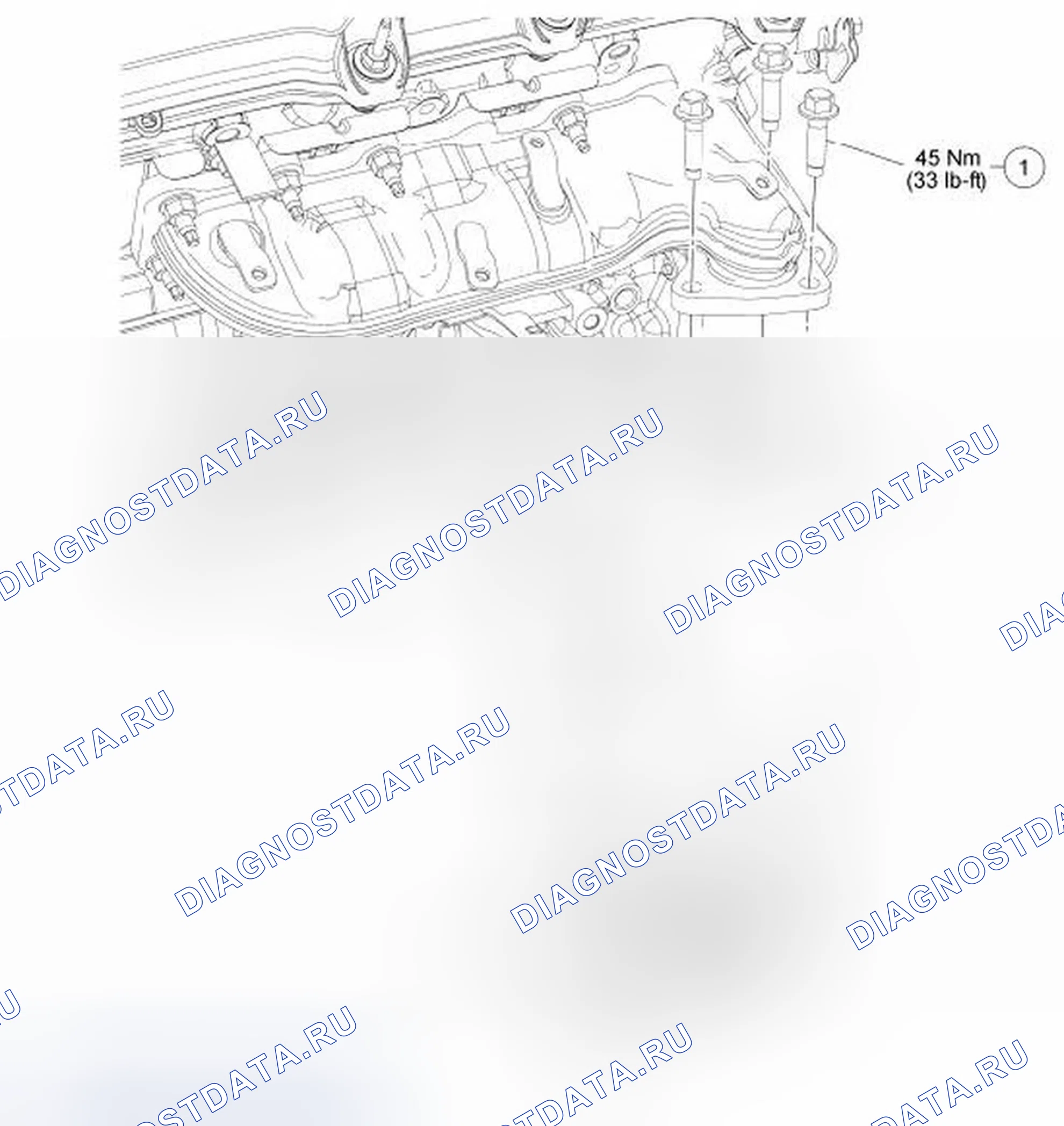 Рис. 55: Правый турбокомпрессор (Вид 6 из 6). Ford Taurus VI