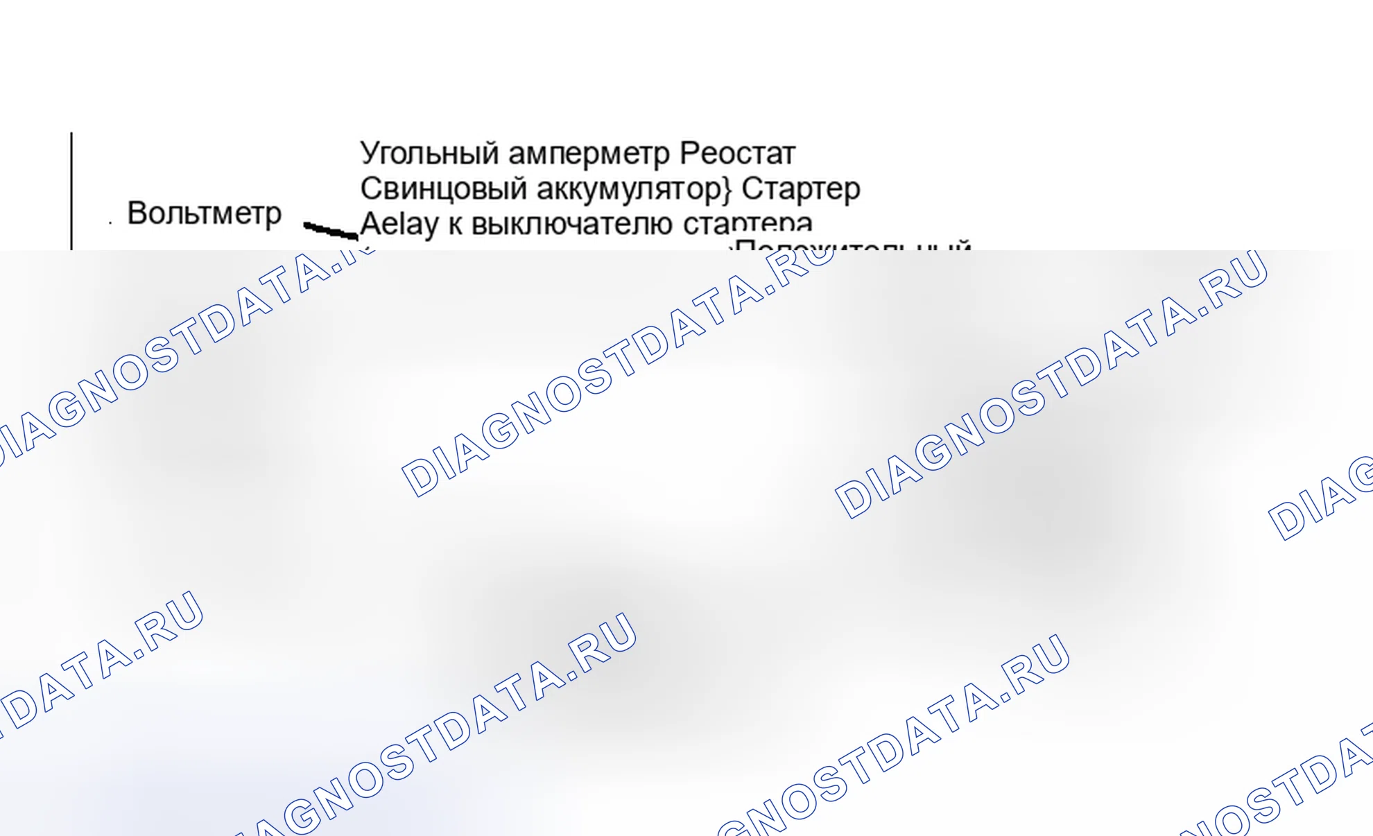 Рис. 6: ИСПЫТАНИЕ СТАРТЕРА ПОД НАГРУЗКОЙ. Ford Escort III