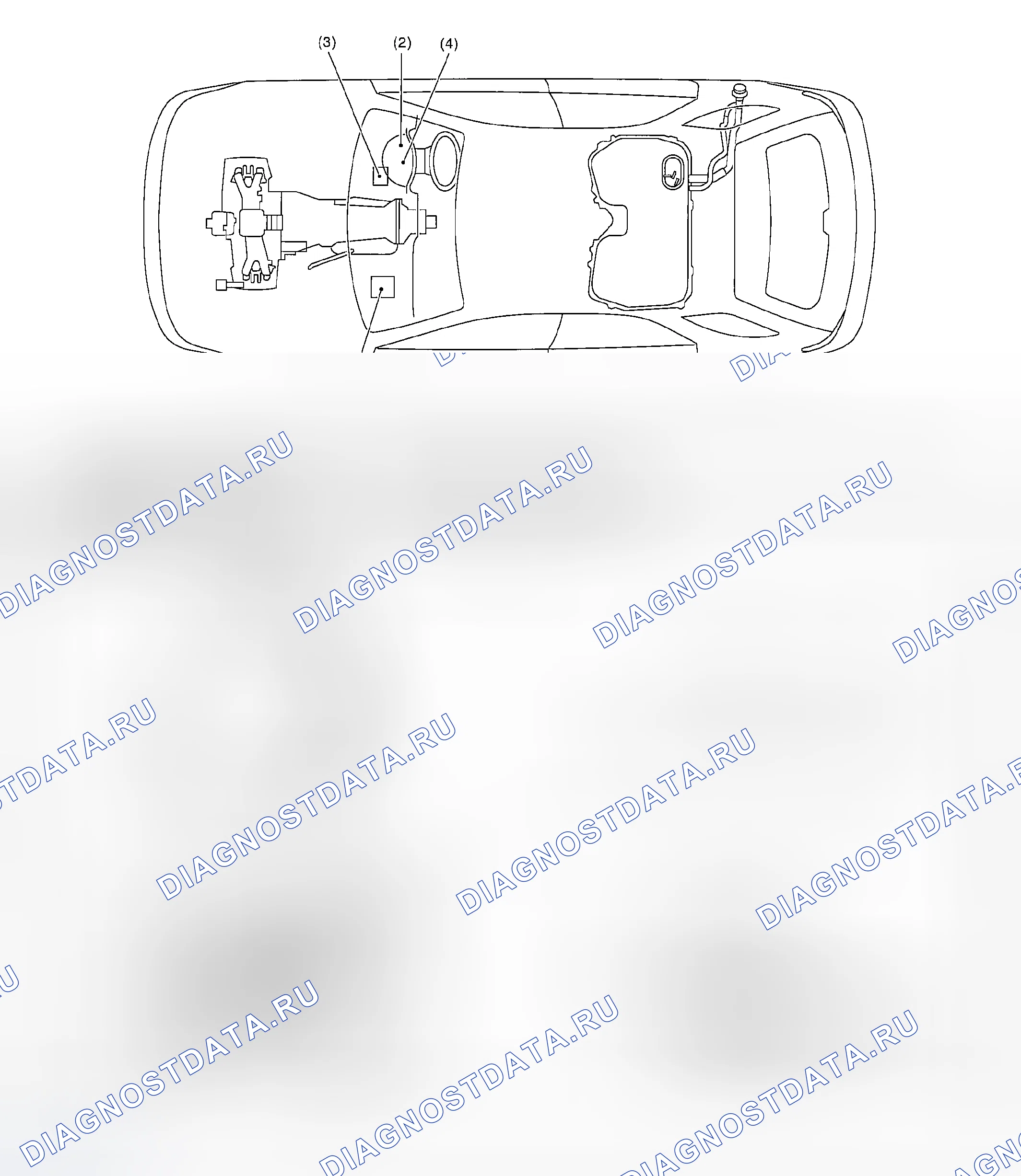 Рис. 711: РАСПОЛОЖЕНИЕ. Subaru Baja I