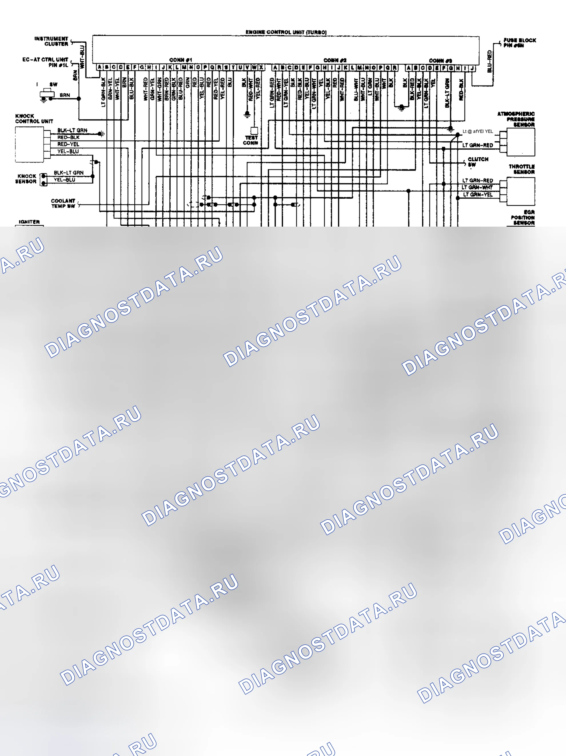 Рис. 83: электросхема для MX-6 и 626 EGI Turbo. Mazda MX-6 V
