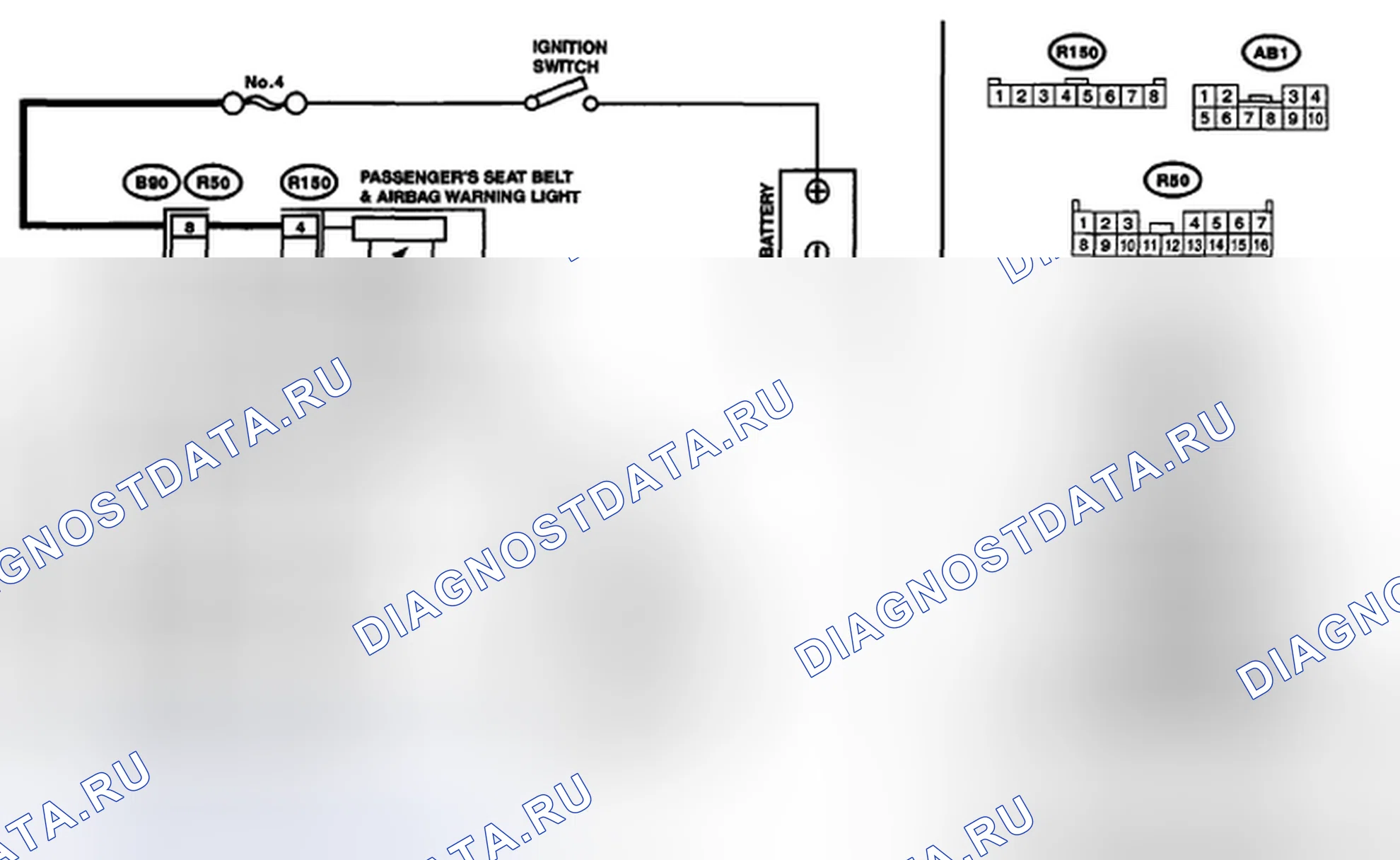 Рис. 133: электросхема. Subaru Outback BP рестайлинг