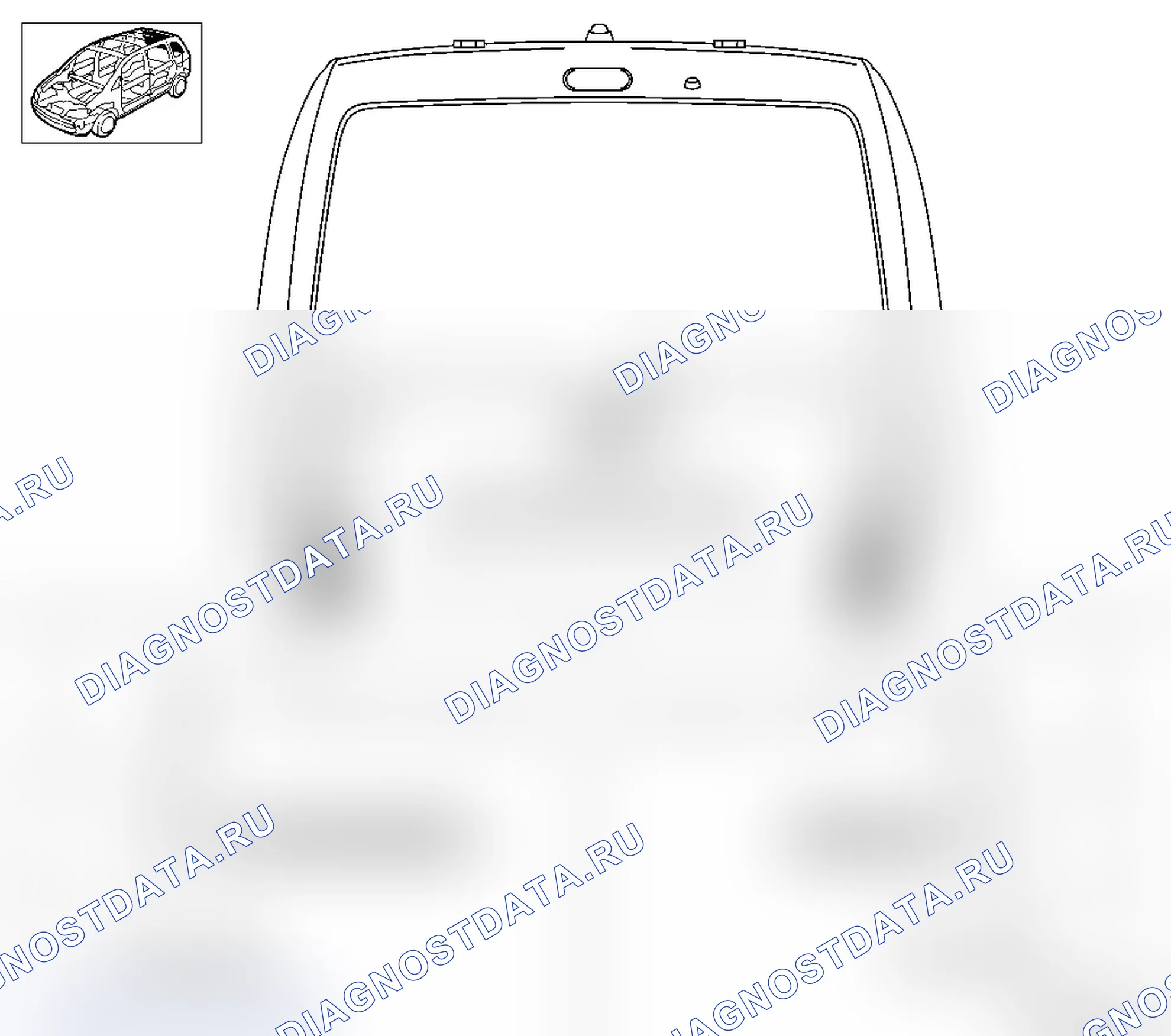 Заменить надписи - задняя откидная дверь (модель F 06). Opel Combo C