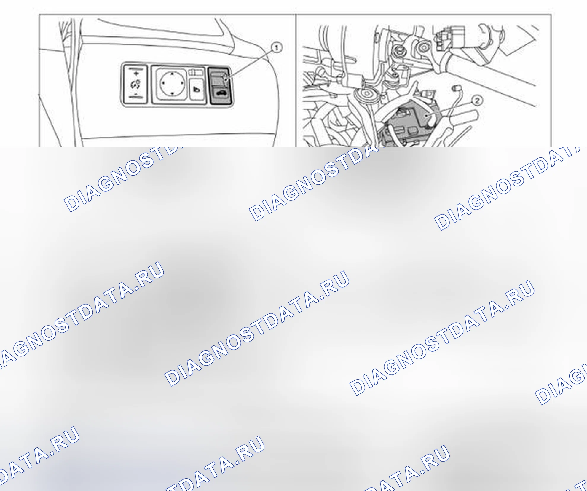 Рис. 8: СИСТЕМА ОТКРЫВАНИЯ КРЫШКИ БАГАЖНИКА: расположение компонентов. Nissan Sentra B17 рестайлинг