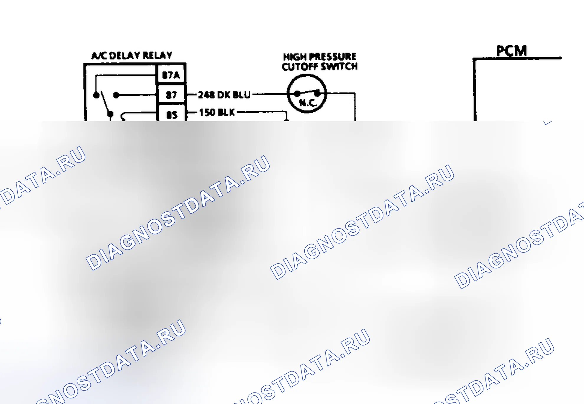 Рис. 4: Схема C-10 (4.3L (VIN W и Z) " S " и " T " серии A / T и 4.3L (VIN W) " T " серии M / T A / C Диагностика цепи сцепления компрессора. Chevrolet Sportvan G30 