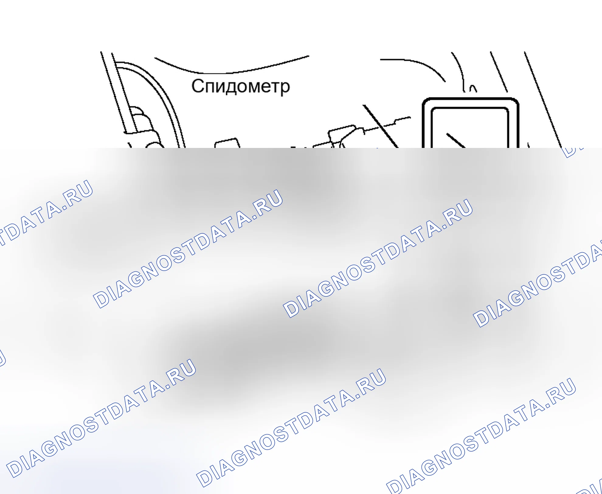 Рис. 296: ПРОВЕРКА ТАХОМЕТРА. Mitsubishi Outlander I