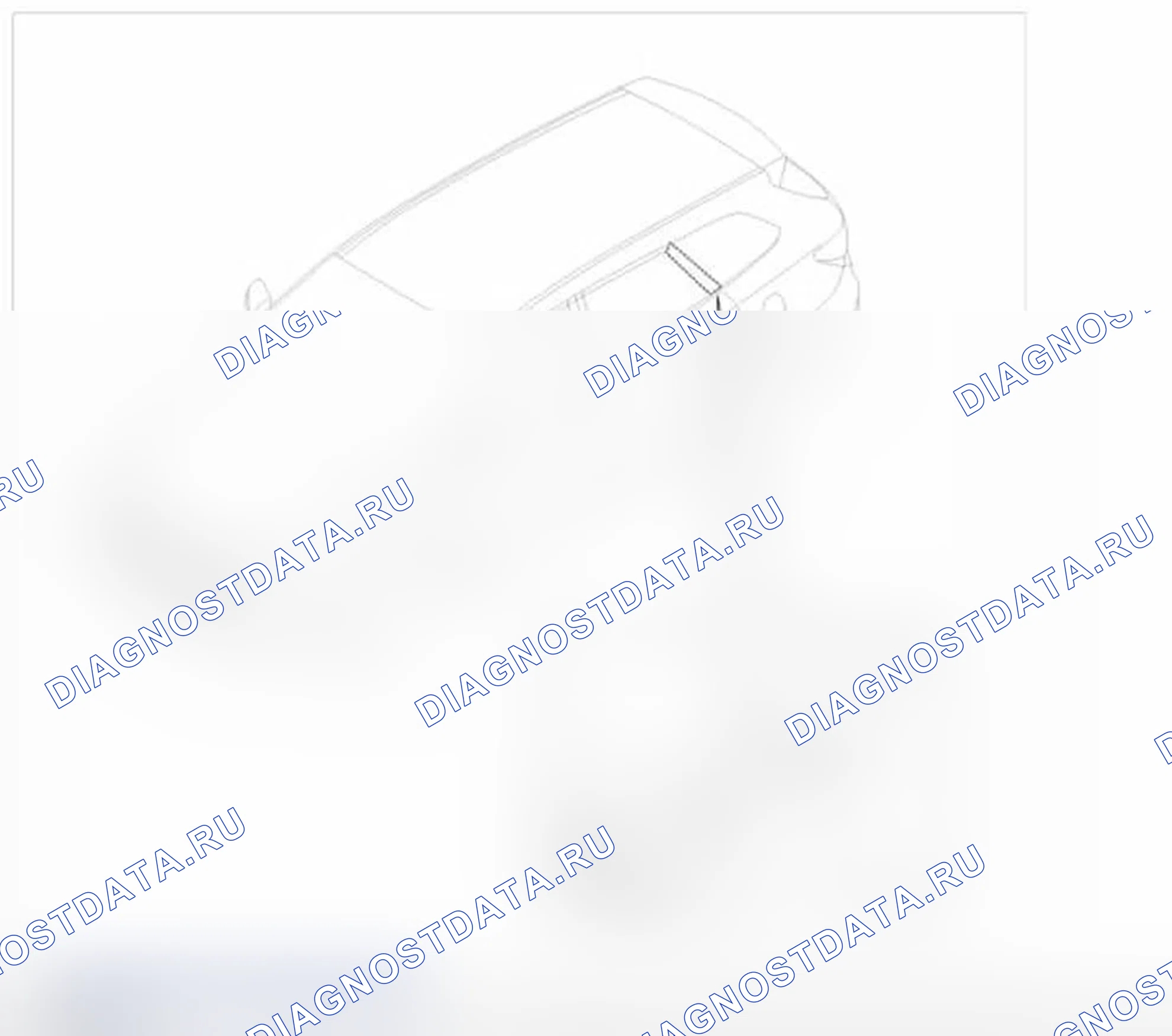 Рис. 40: Расположение компонентов. Hyundai Santa Fe III
