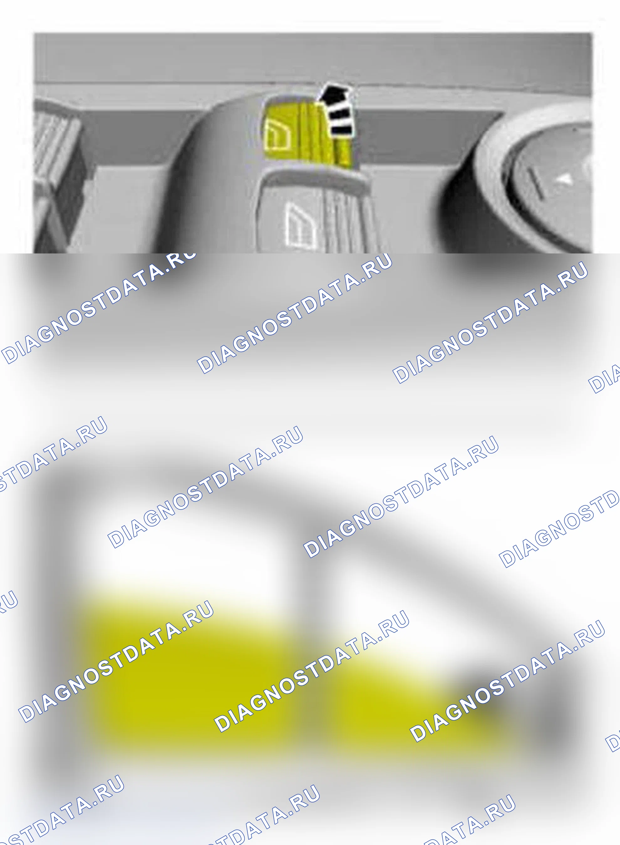 Рис. 117: Инициализация силового дверного окна. Ford Focus III