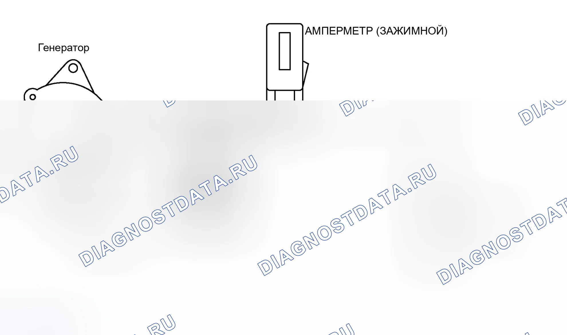 Рис. 41: ТЕСТ НА ПАДЕНИЕ НАПРЯЖЕНИЯ НА ВЫХОДНОЙ ЛИНИИ ГЕНЕРАТОРА. Mitsubishi Lancer Evolution IX