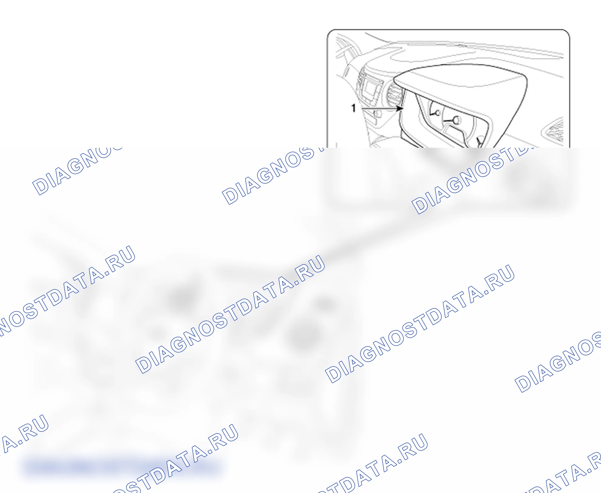 Расположение деталей панели бордюрной рейки кластера. Hyundai GRAND i10/Xcent BA