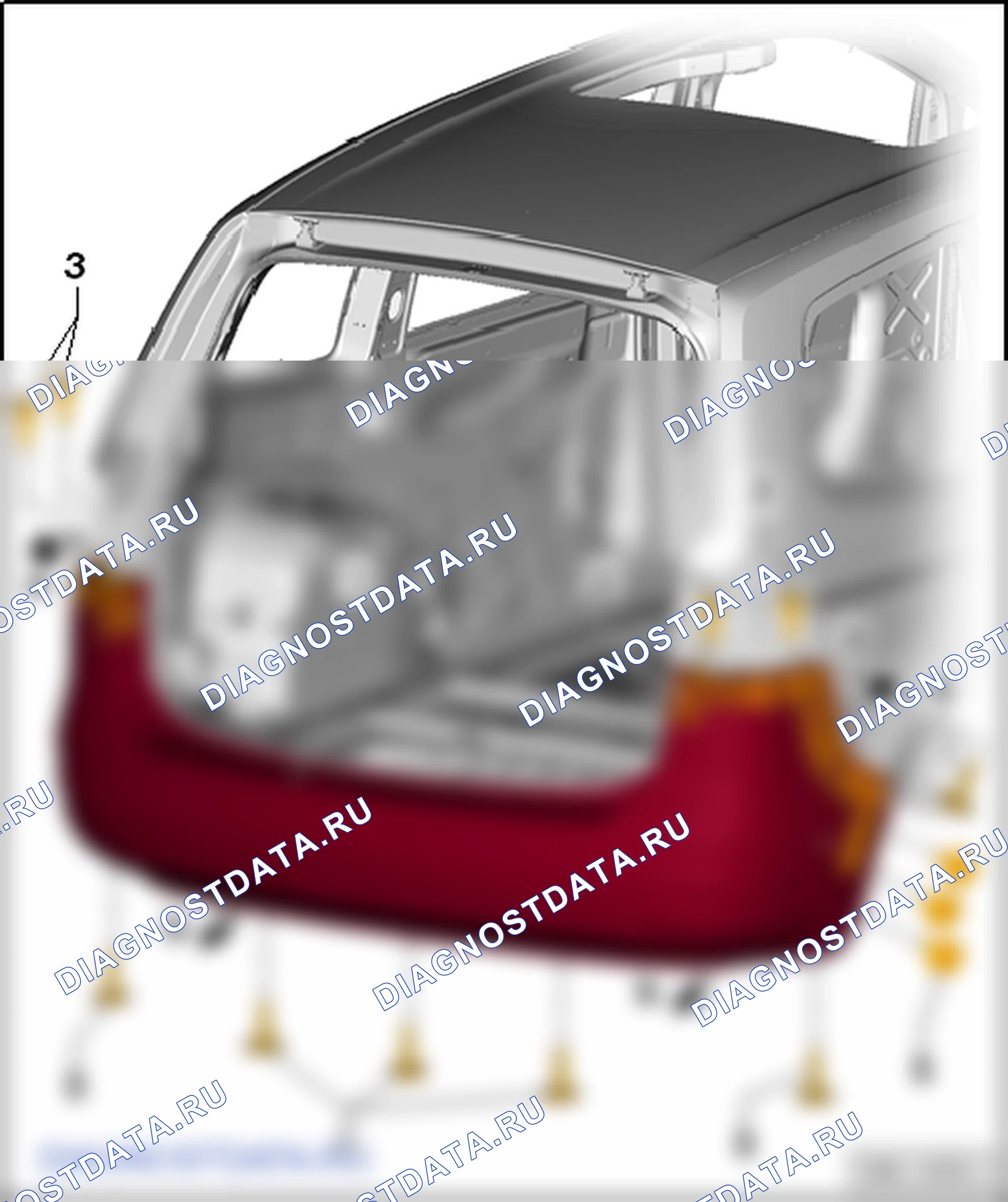Облицовка заднего бампера. SEAT Alhambra Ii