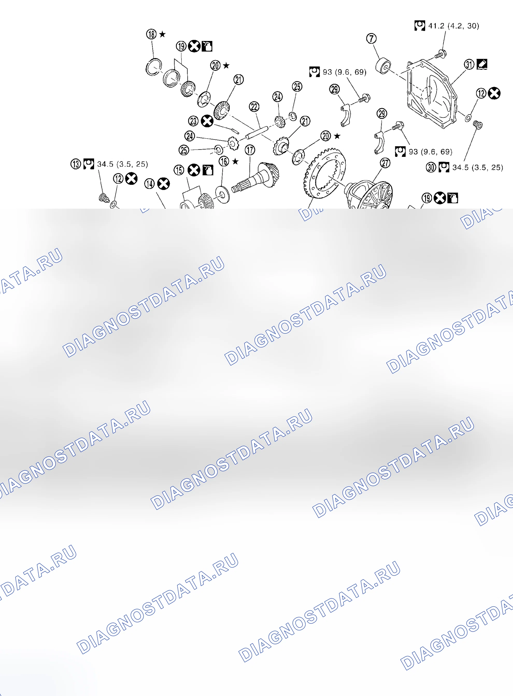 Рис. 19: КОМПОНЕНТЫ. Honda Odyssey I