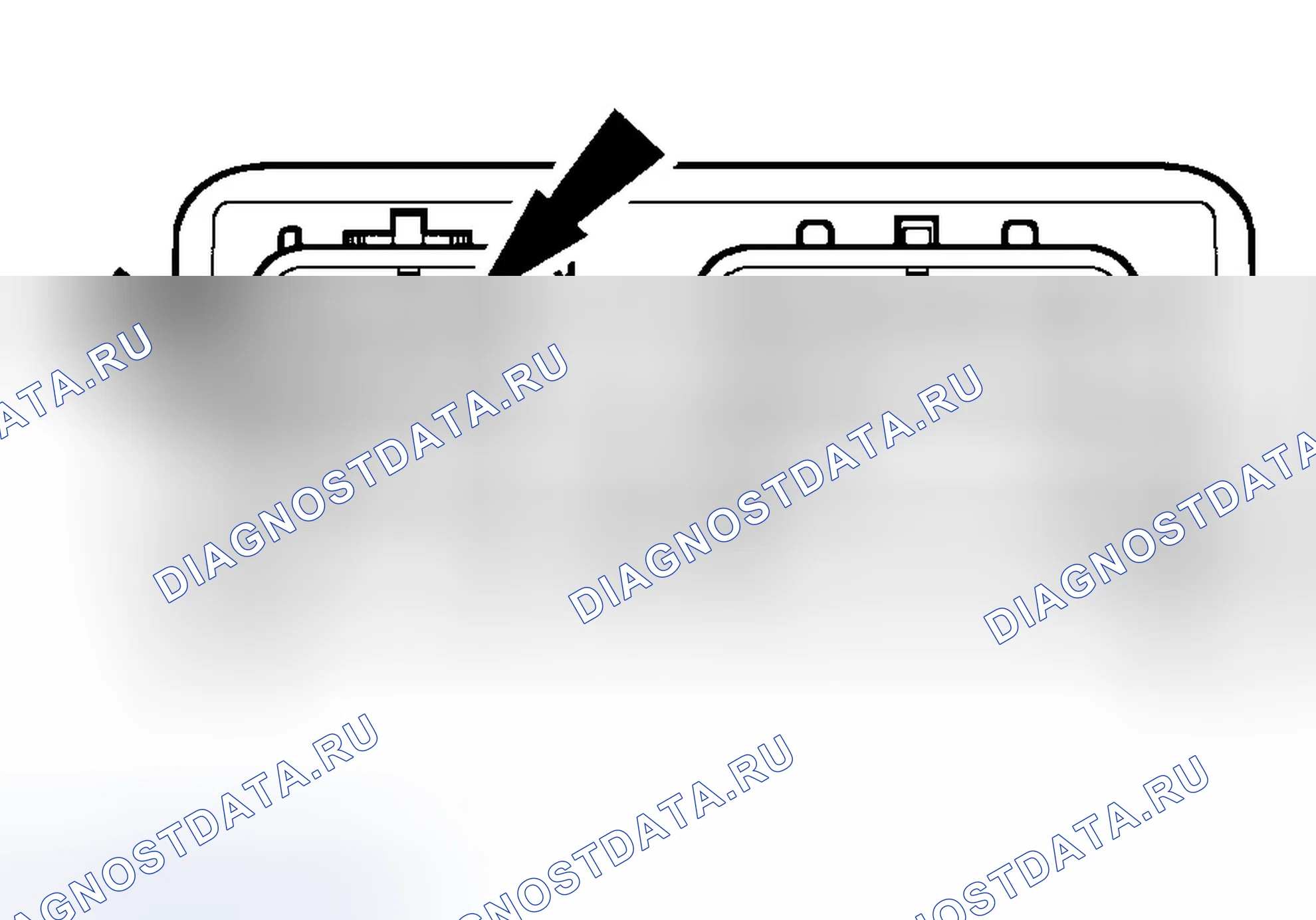 Рис. 76: КОНТРОЛЬНАЯ ТОЧКА D: LFC18/расшифровка кода ошибки B1884 - НЕИСПРАВНОСТЬ ЦЕПИ СИГНАЛЬНОЙ ЛАМПЫ КОНТАКТНОЙ ПЛОЩАДКИ. Ford Pickup F350 Super Duty 