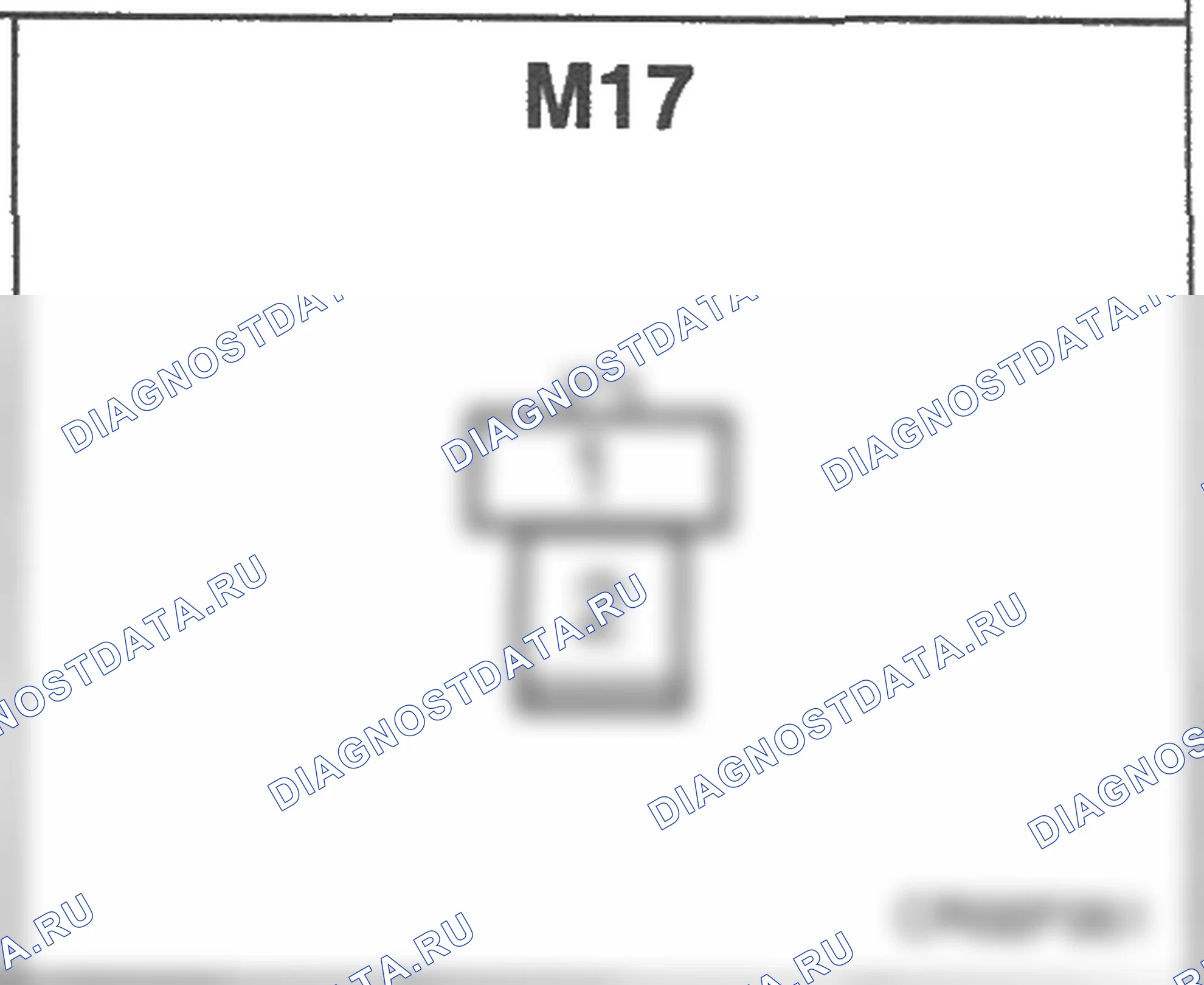Распиновка разъёма M17 — основного жгута. Hyundai Accent LC