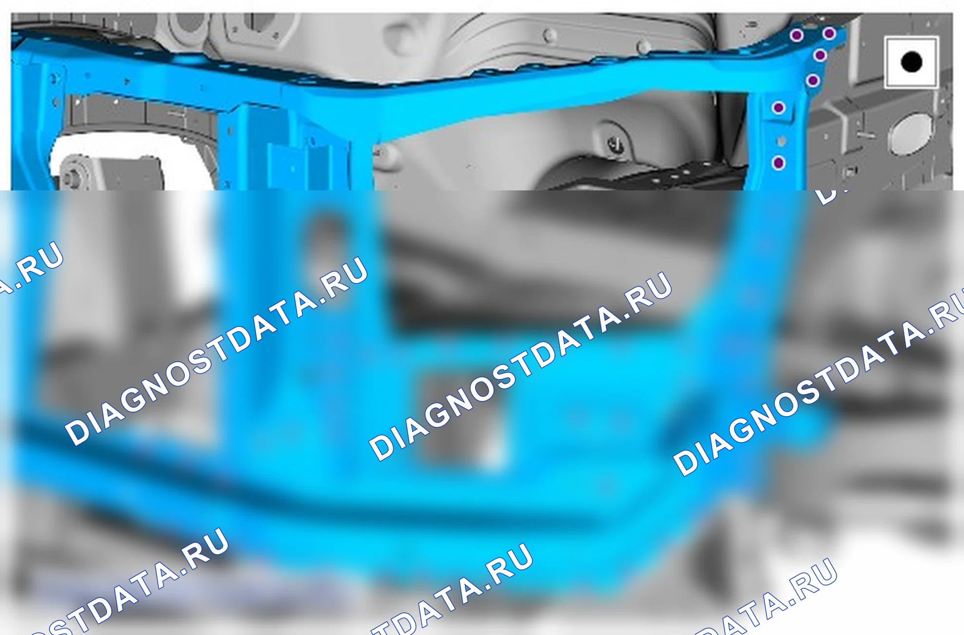 Как снять и установить опору решетки радиатора. Ford Ranger T6