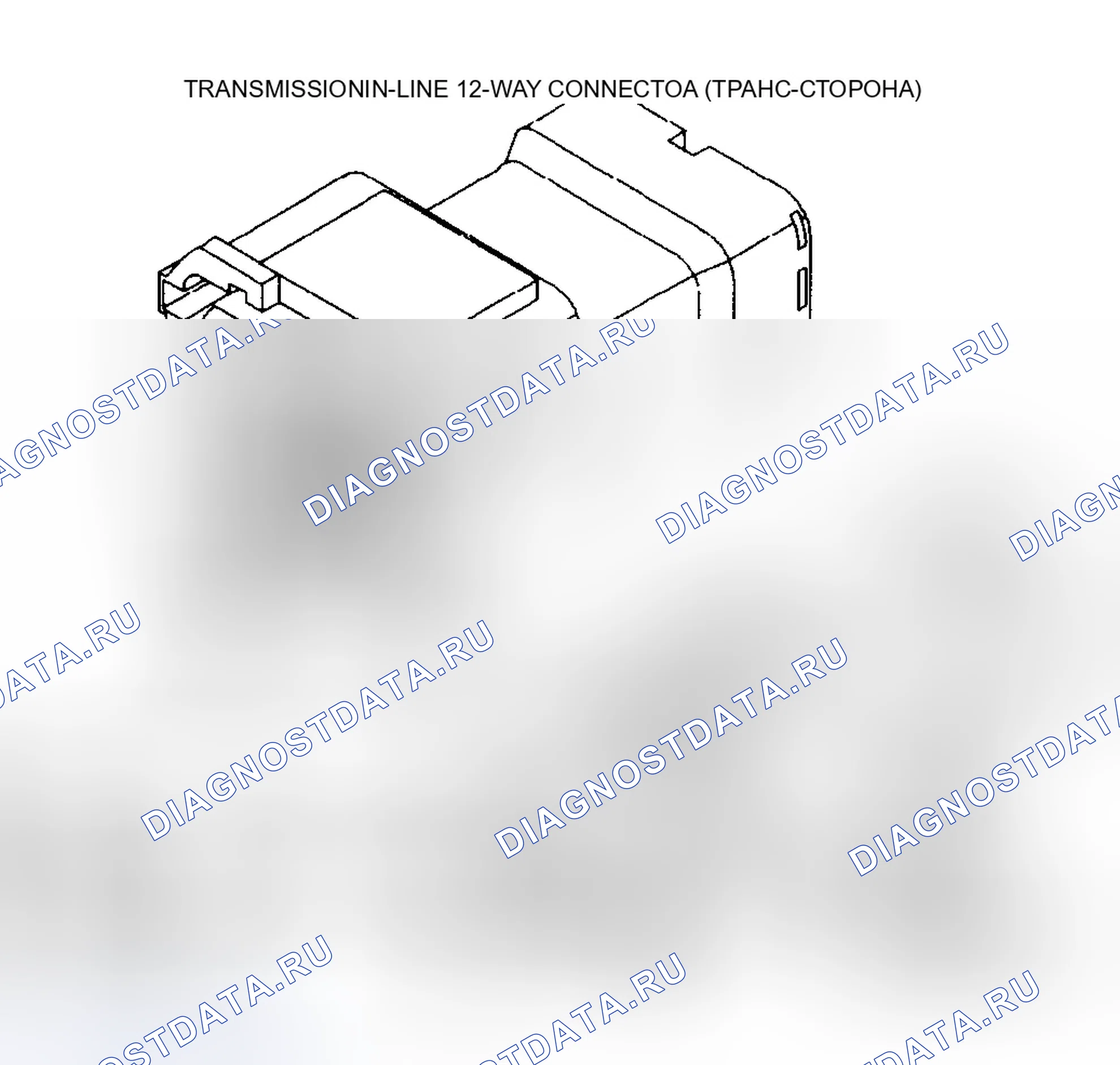 Рис. 95: Тест 3A, вид 7-12-сторонний разъем. Dodge Intrepid I