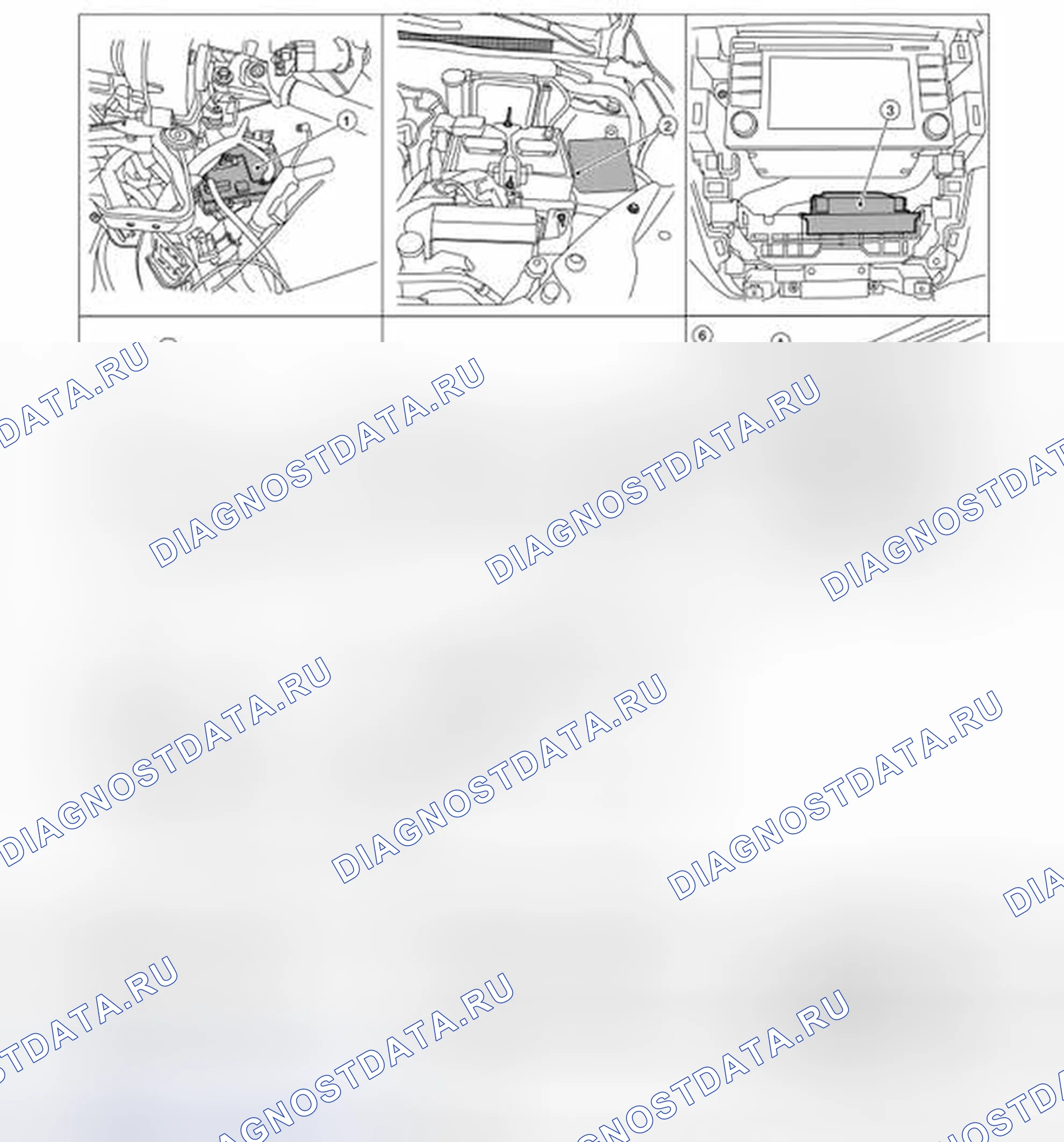 Рис. 10: Расположение компонентов. Nissan Sentra B17 рестайлинг