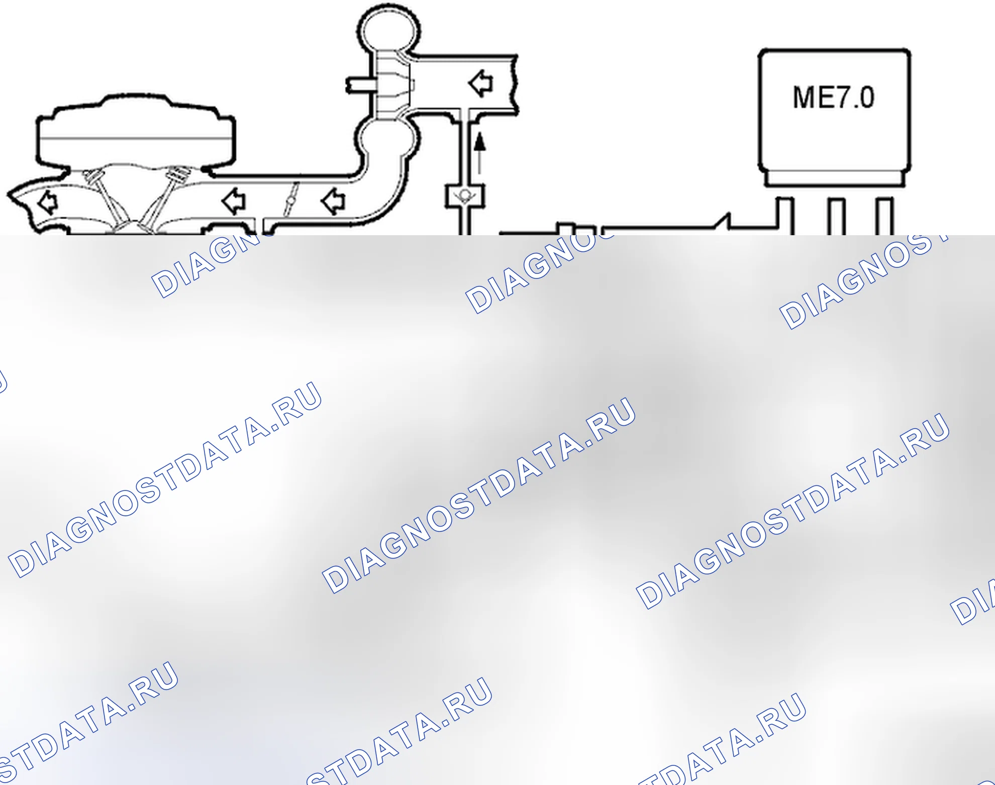 Рис. 123: Система отсутствия возвратного топлива (RFLS). Volvo C70 I