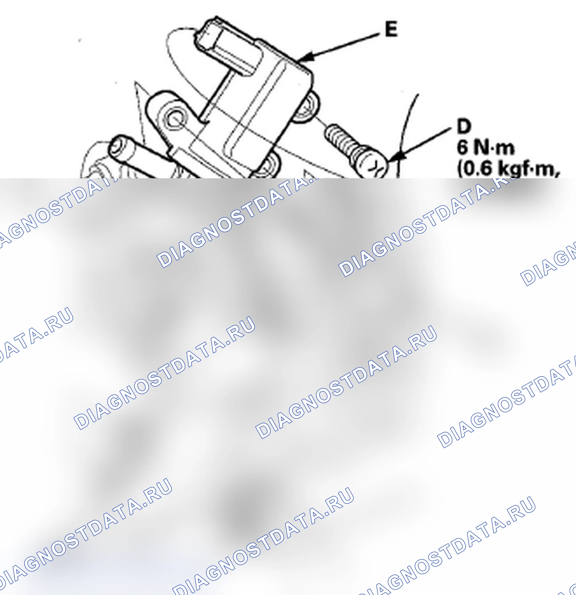 Рис. 58: Замена клапана продувки канистры EVAP. Acura RDX I рестайлинг
