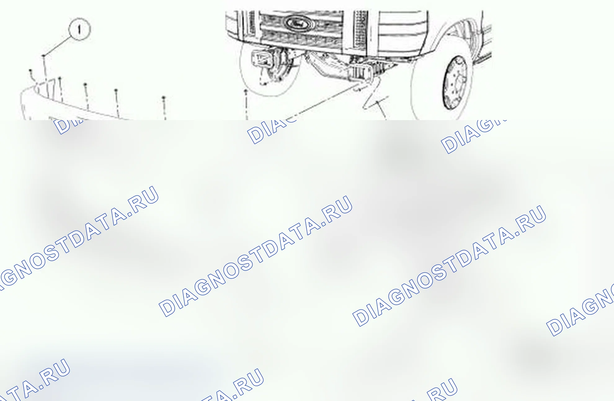 Рис. 3: Демонтаж и монтаж. Ford Econoline E250 