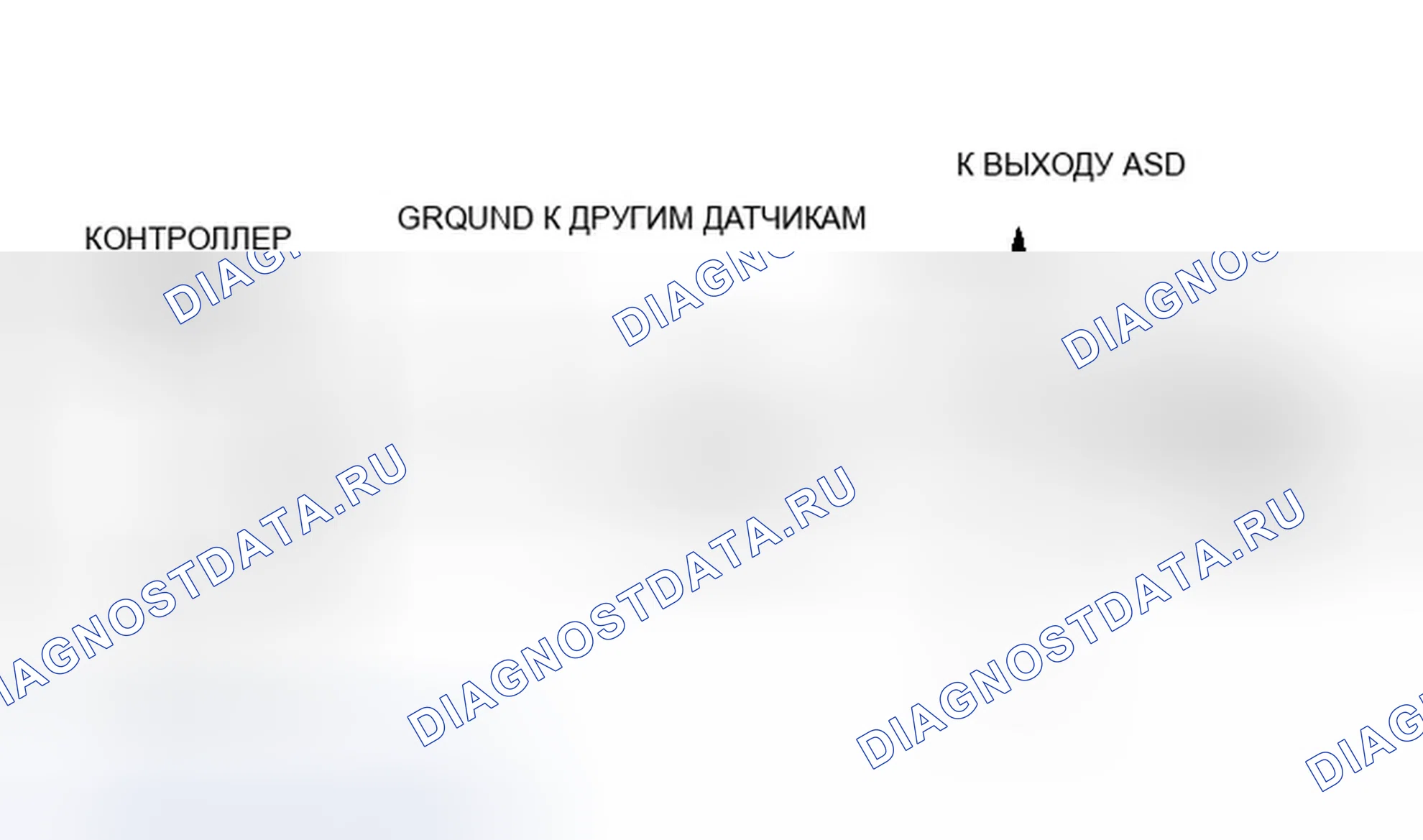 Рис. 599: Тест DR-7A Code 21, схема, сигнал датчика кислорода (O2) остается в центре. Dodge Spirit I