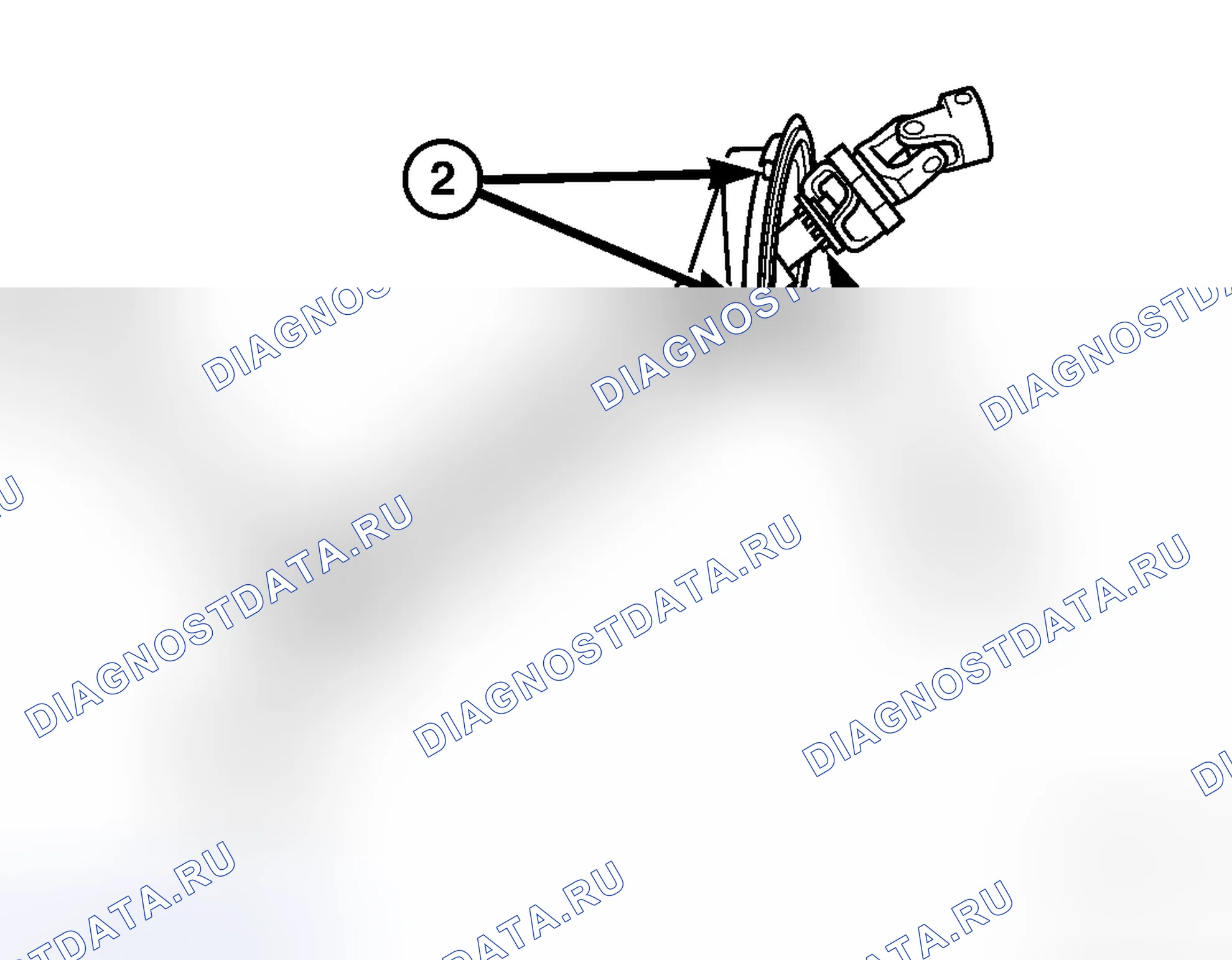 Рис. 60: ВЕРХНЯЯ РУЛЕВАЯ МУФТА. Dodge Cab & Chassis R3500 HD transition