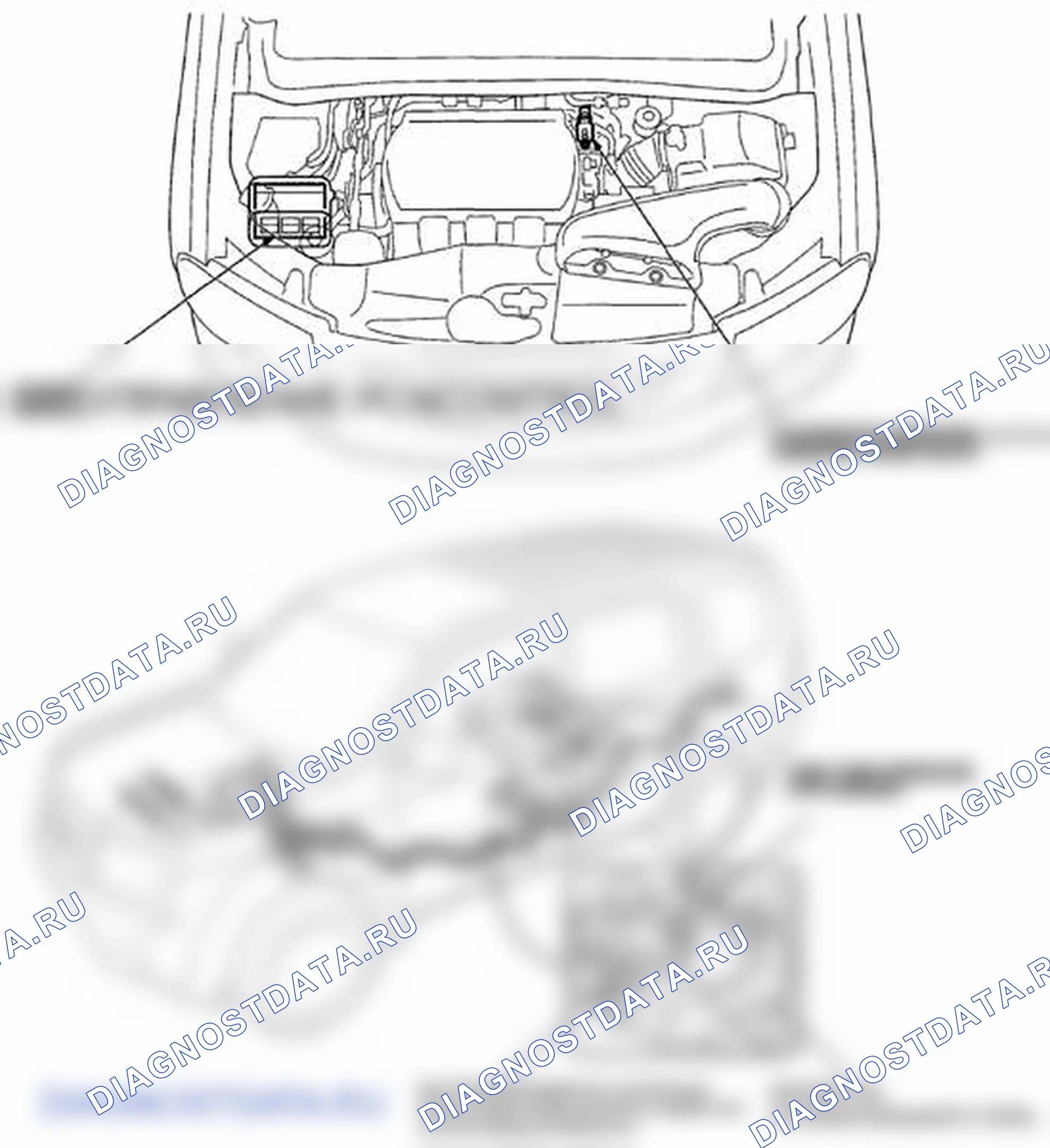 Рис. 26: Указатель расположения компонентов. Honda Pilot II