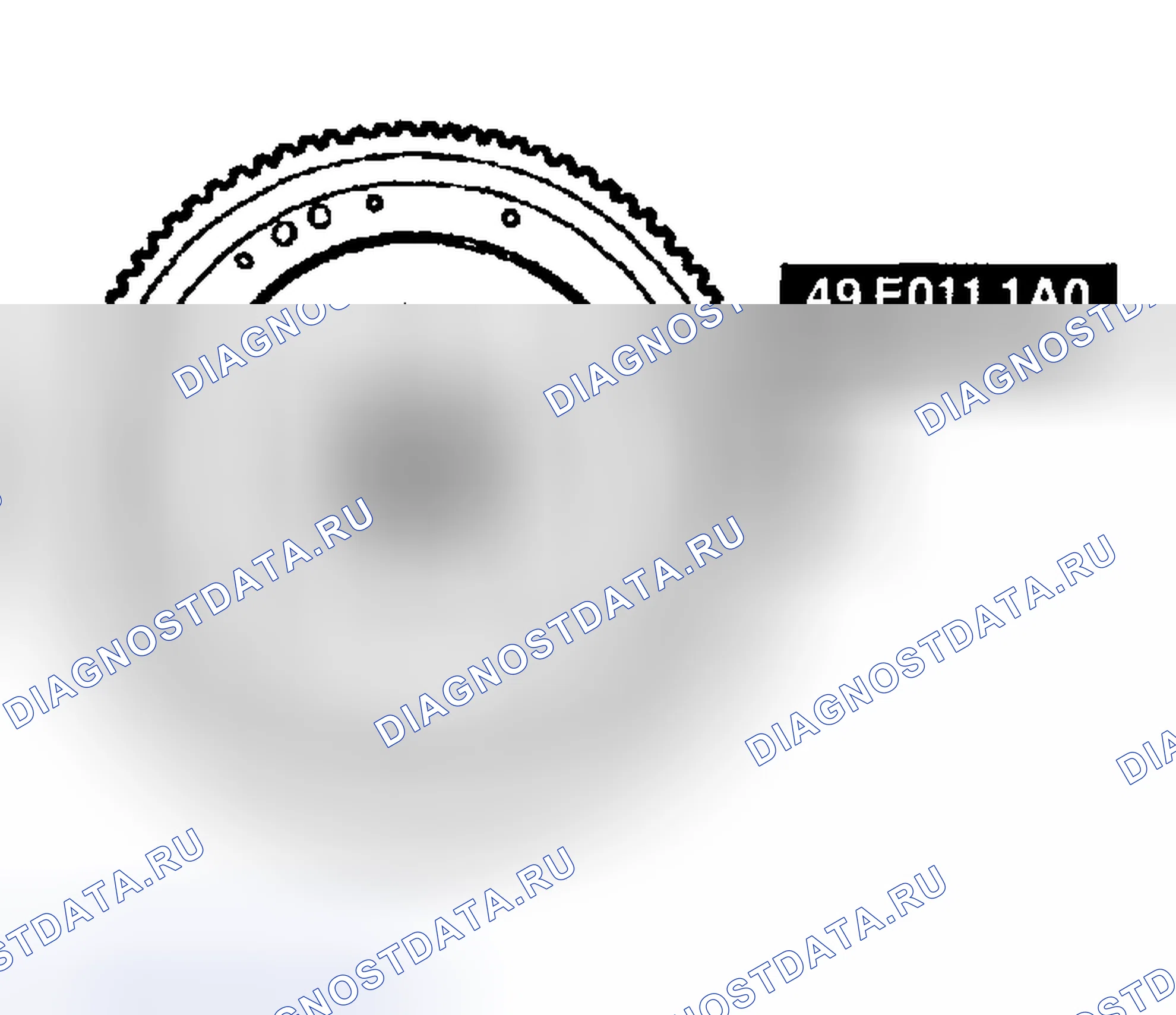 Рис. 21: Примечание по установке маховика. Mazda Protege BJ