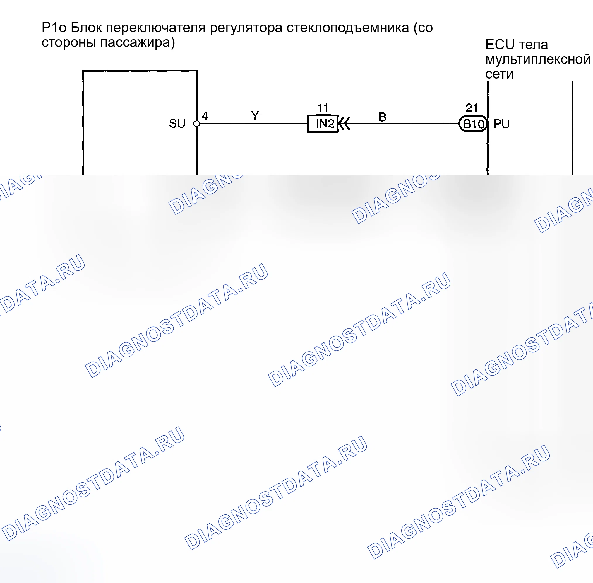Рис. 22: электросхема. Toyota Highlander I рестайлинг