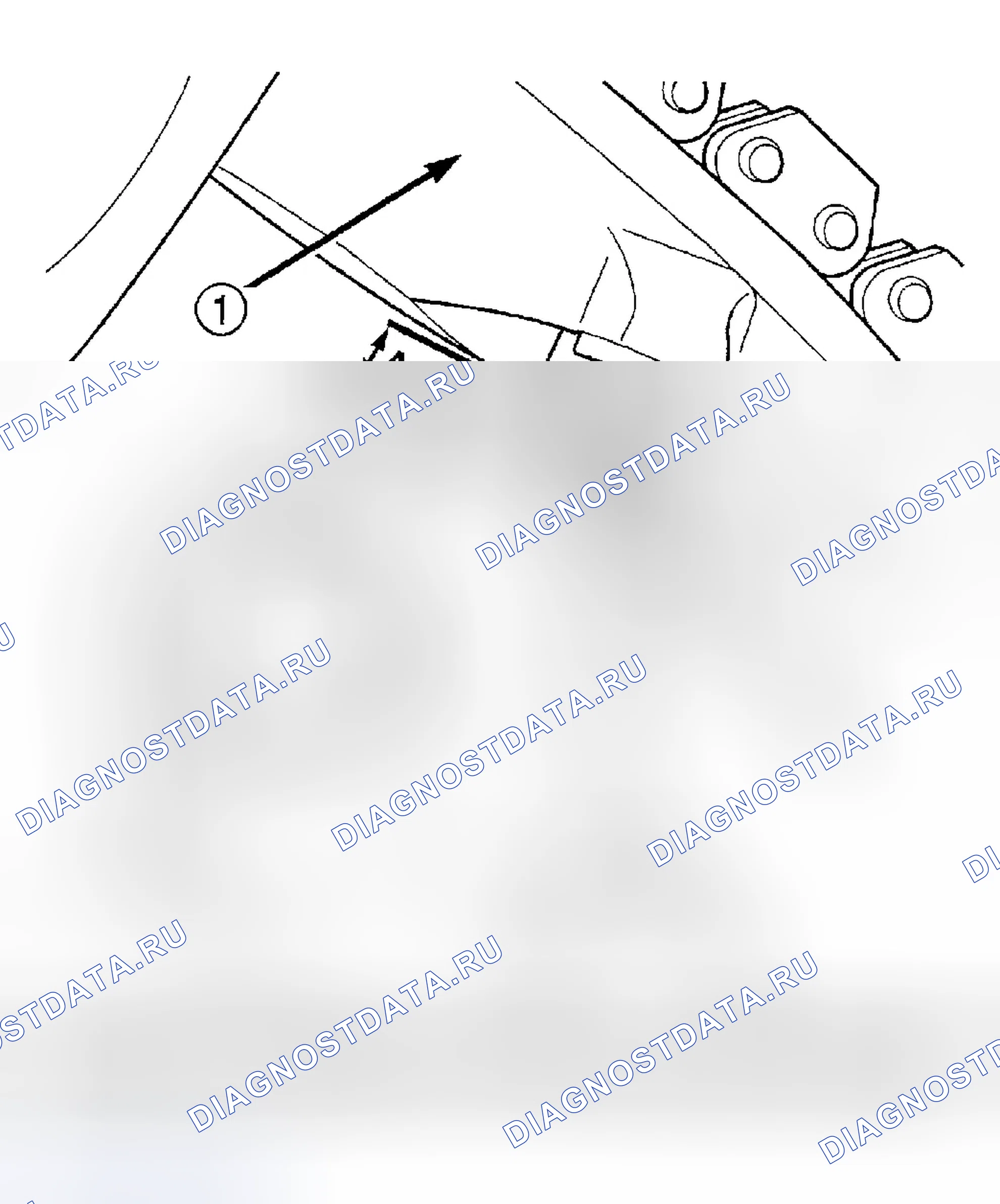 Рис. 162: ИЗМЕРЕНИЕ ИЗНОСА ЦЕПИ ГРМ. Dodge Pickup R1500 