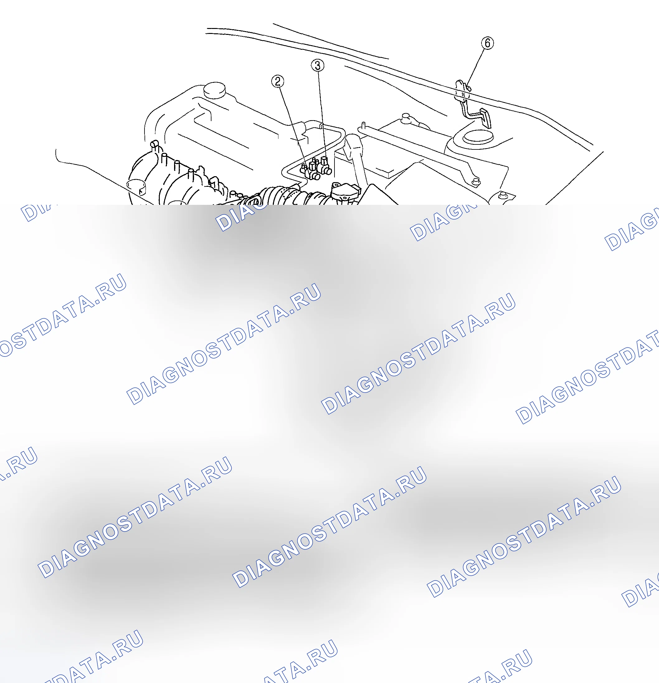 Рис. 135: ИНДЕКС МЕСТОПОЛОЖЕНИЯ СИСТЕМЫ ЗАБОРА ВОЗДУХА [Lf]. Honda CR-V III рестайлинг
