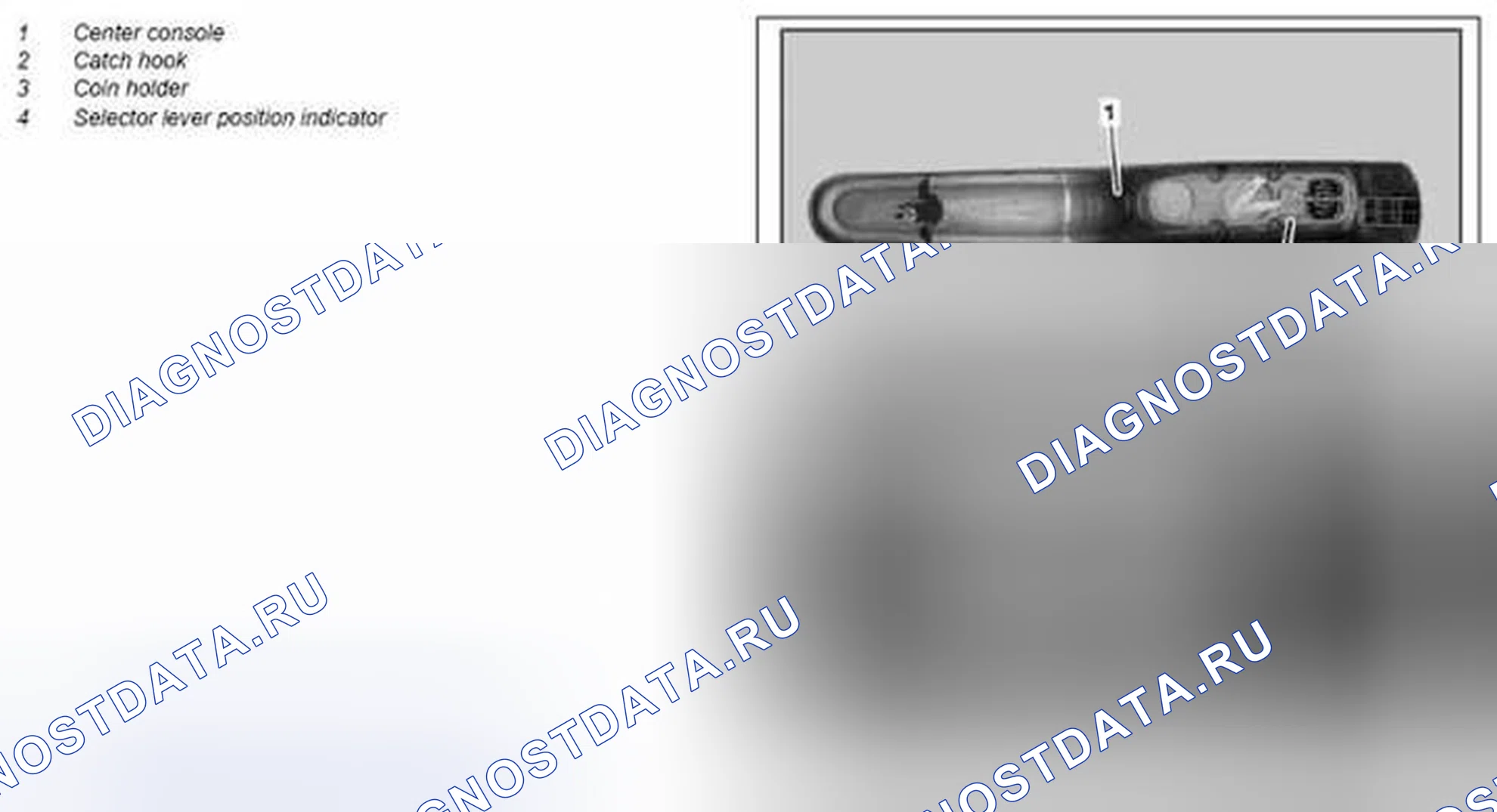 Рис. 116: Демонтировать / установить сигнализатор положения рычага селектора - AR26,60-P-0650MCU. Kia Soul I