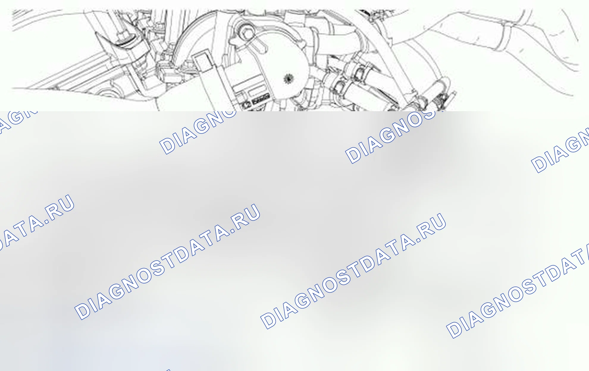 Рис. 7: Датчик температуры головки цилиндра (CHT) - 3,5 л GTDI. Hyundai ix55 I