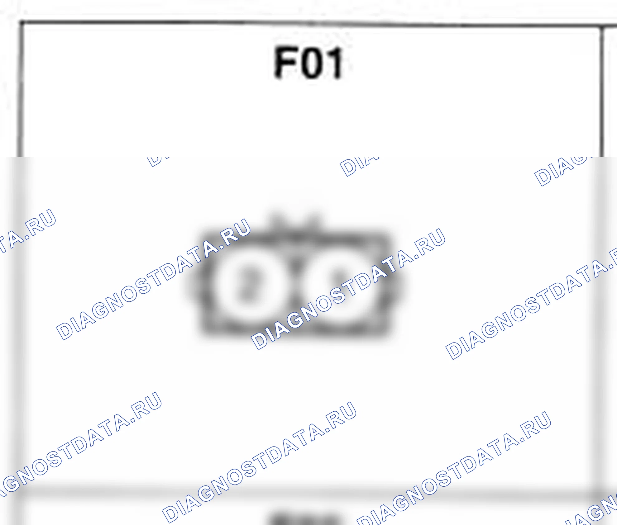 Распиновка разъёма F01 — основного жгута. Hyundai H-1 A1