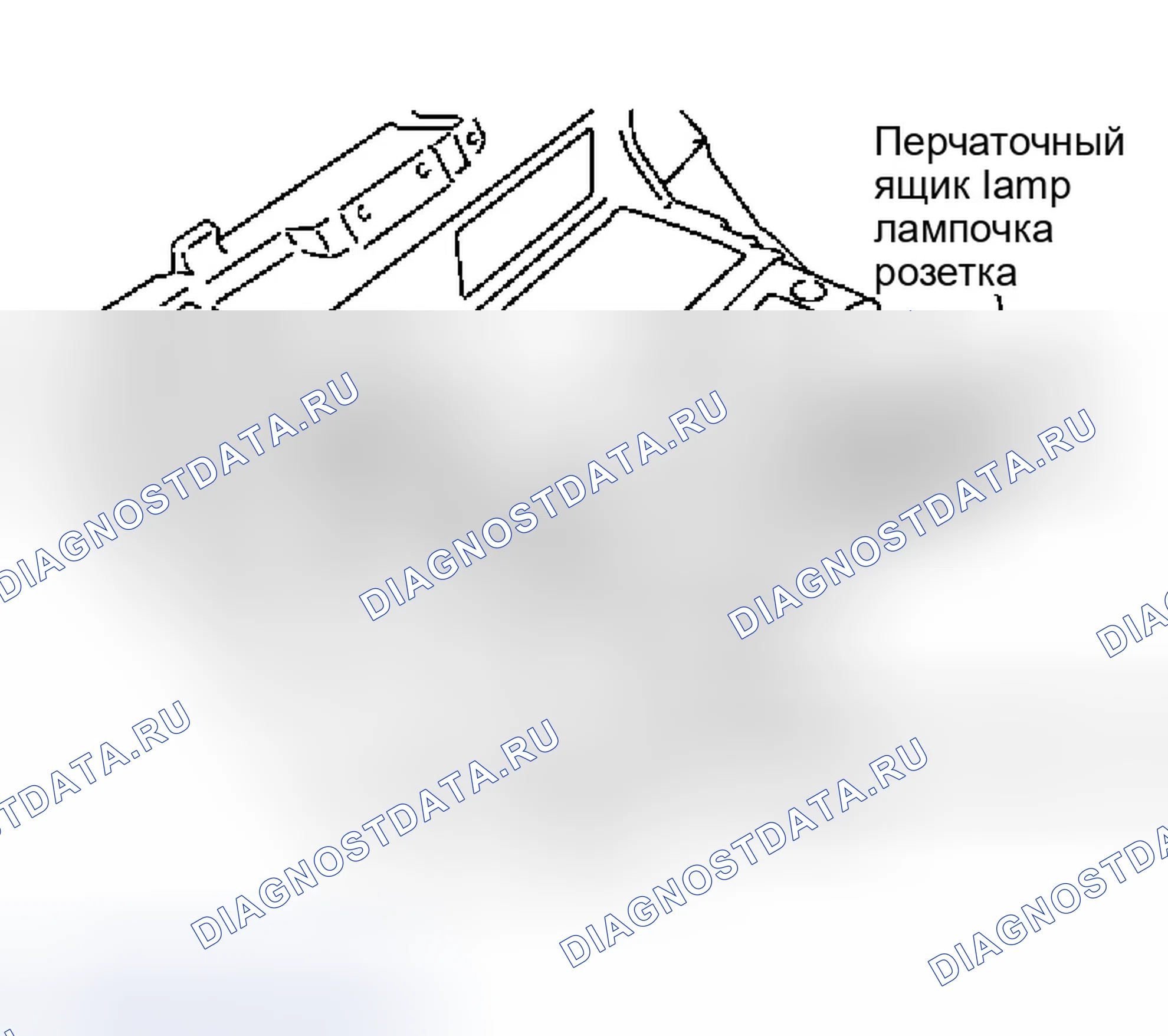 Рис. 128: ЛАМПА ПЕРЧАТОЧНОГО ЯЩИКА. Infiniti M45 II