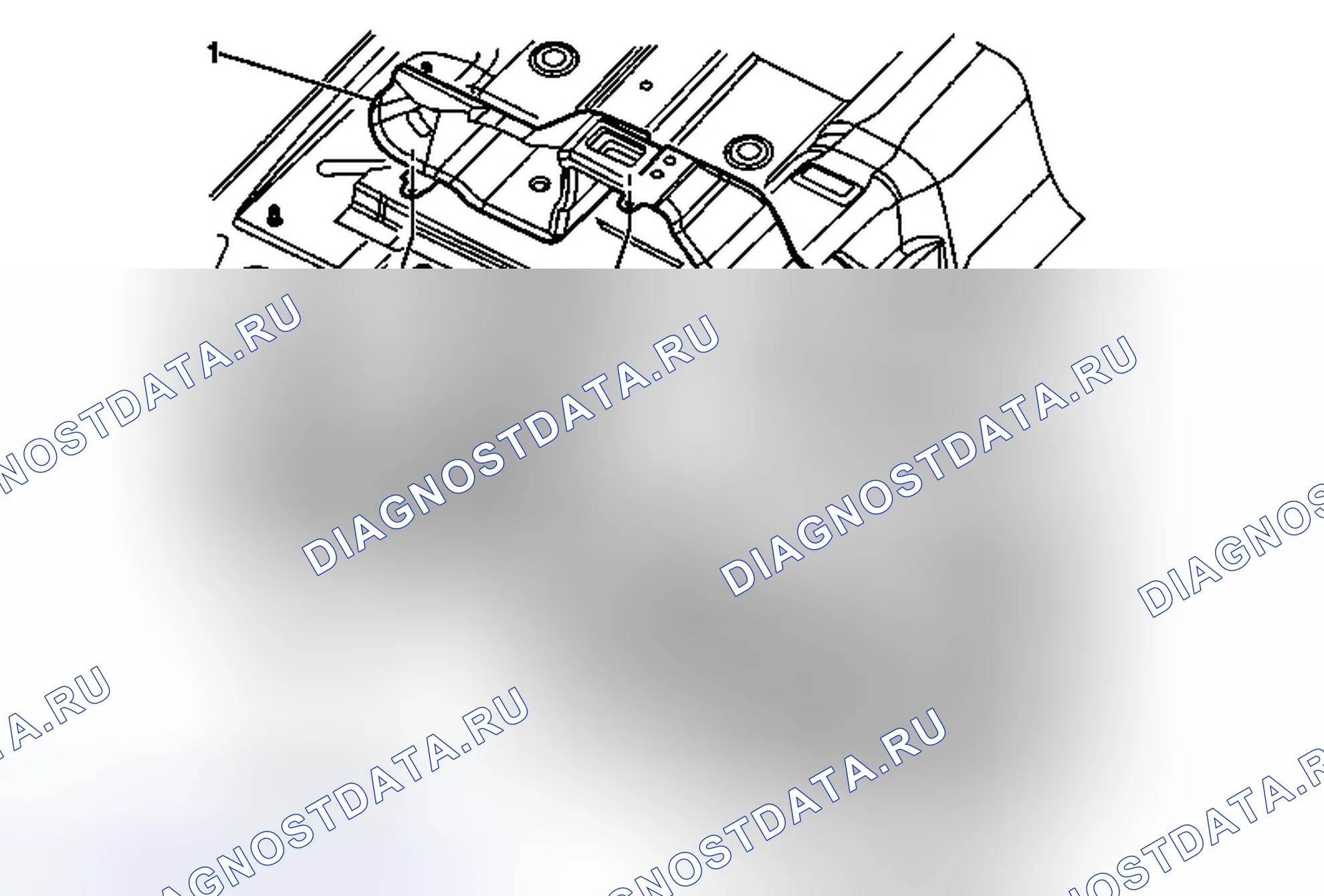 Рис. 36: Замена воздуховода заднего этажа. Cadillac CTS II