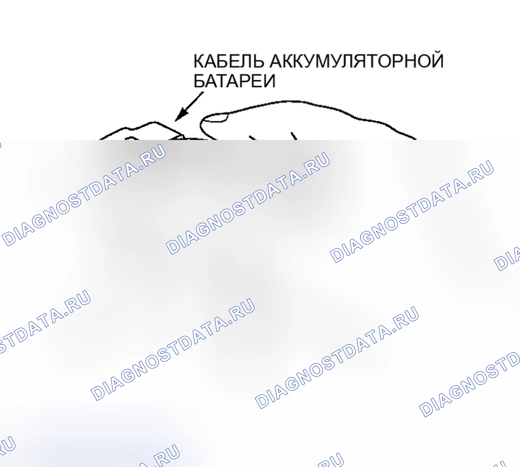 Рис. 7: Кабель аккумуляторной батареи. Mazda MPV II рестайлинг