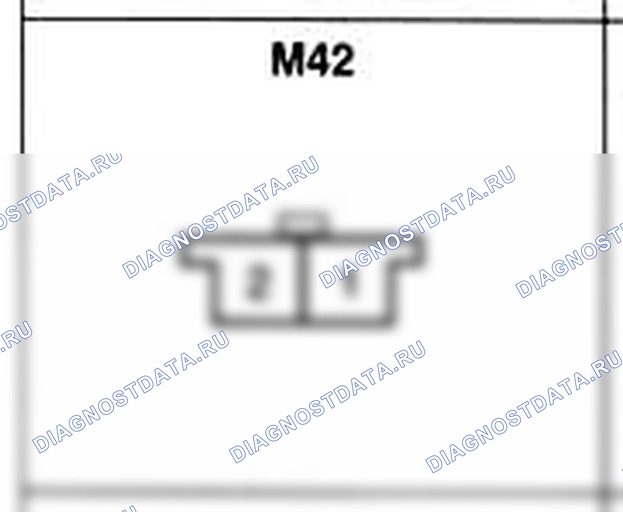 Распиновка разъёма M42 — основного жгута. Hyundai H-1 A1
