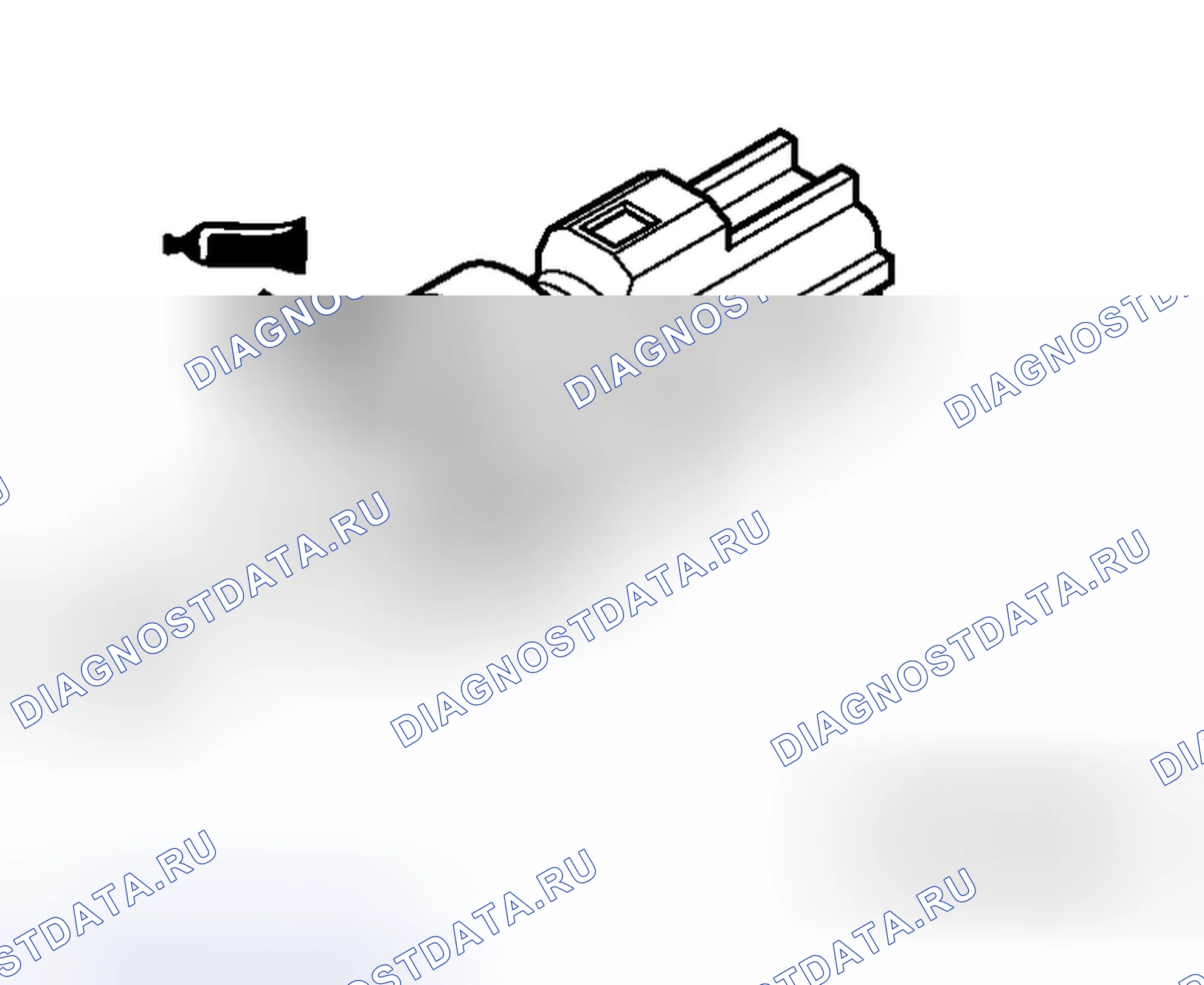 Рис. 54: > > B < < МОНТАЖ ДАТЧИКА ТЕМПЕРАТУРЫ ОХЛАЖДАЮЩЕЙ ЖИДКОСТИ ДВИГАТЕЛЯ. Honda Fit Shuttle I
