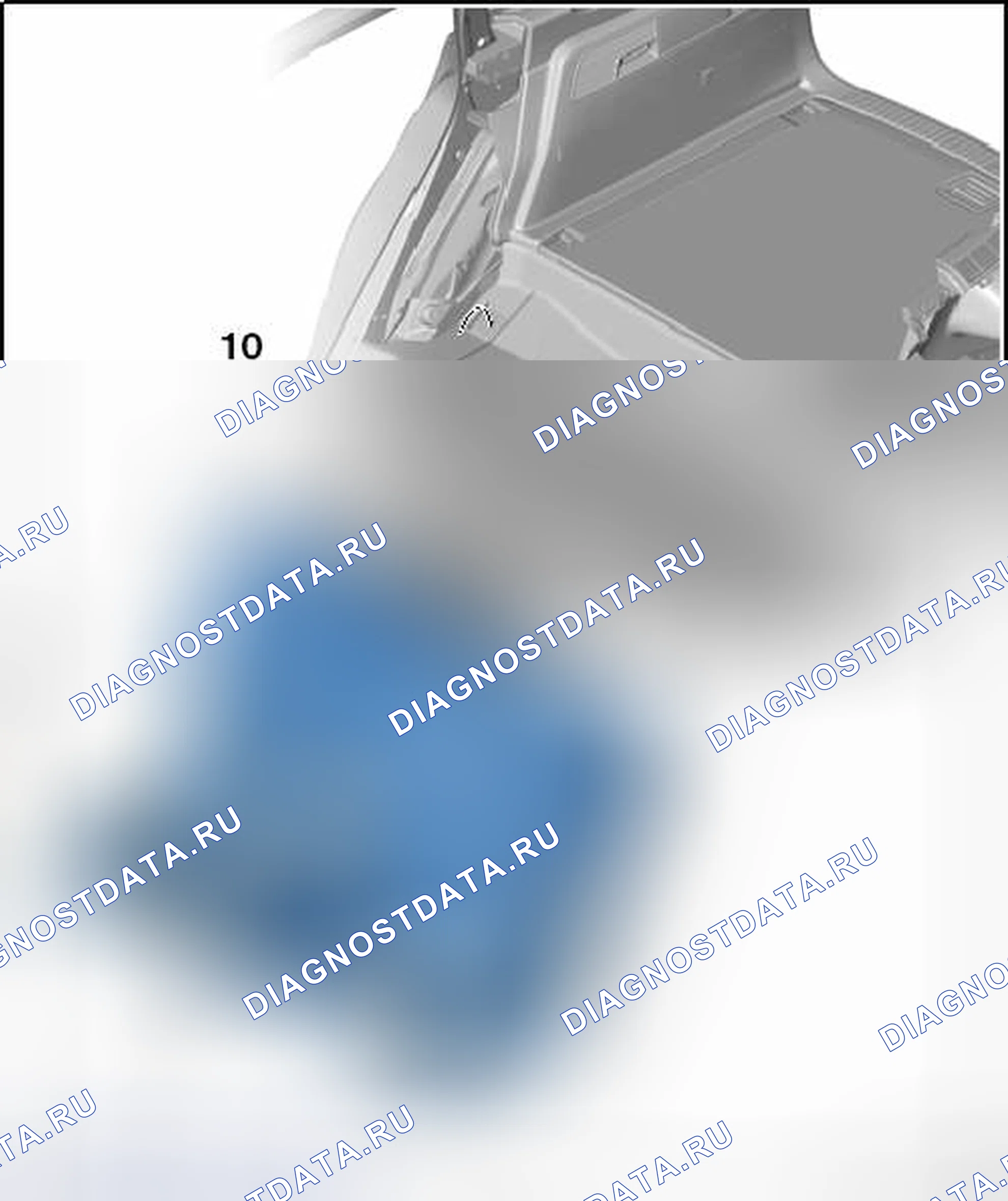 Рис. 46: ЗАДНИЕ СИДЕНЬЯ. Volkswagen Touareg II