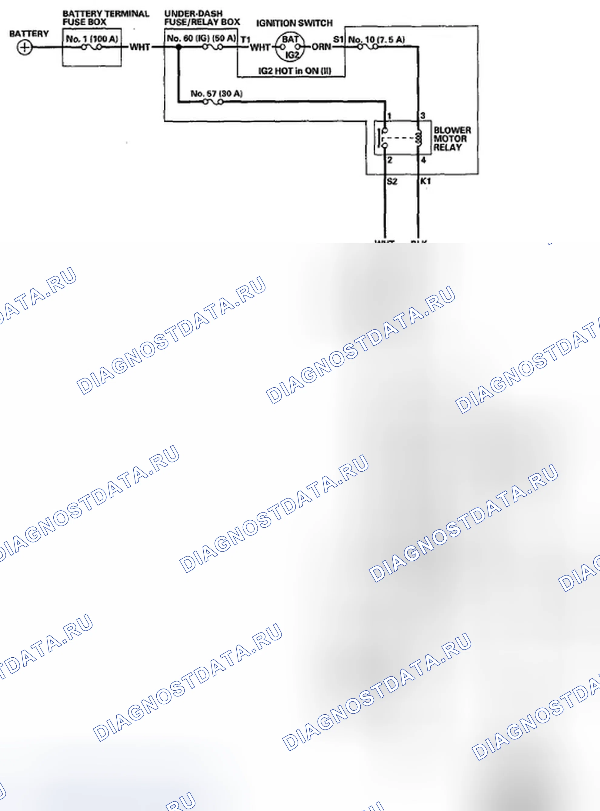 Рис. 4: Принципиальная схема. Honda Fit GE