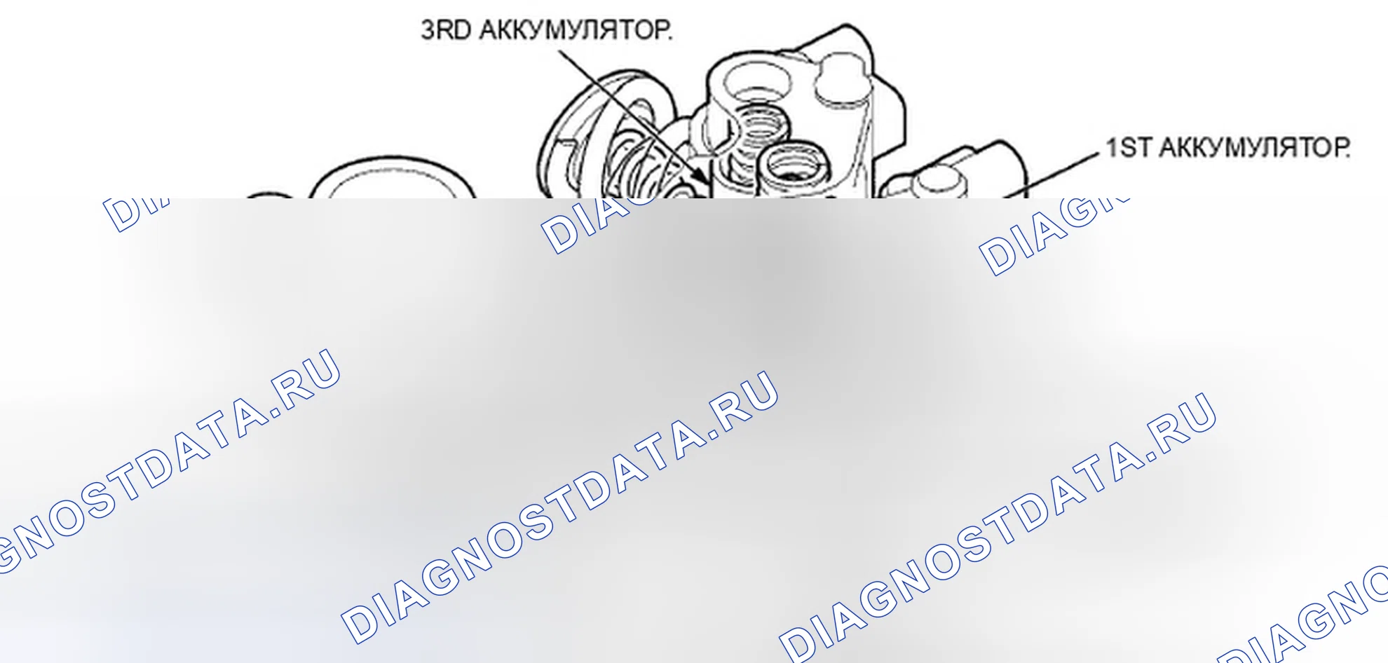 Рис. 938: Корпус клапана регулятора. Honda Crosstour I