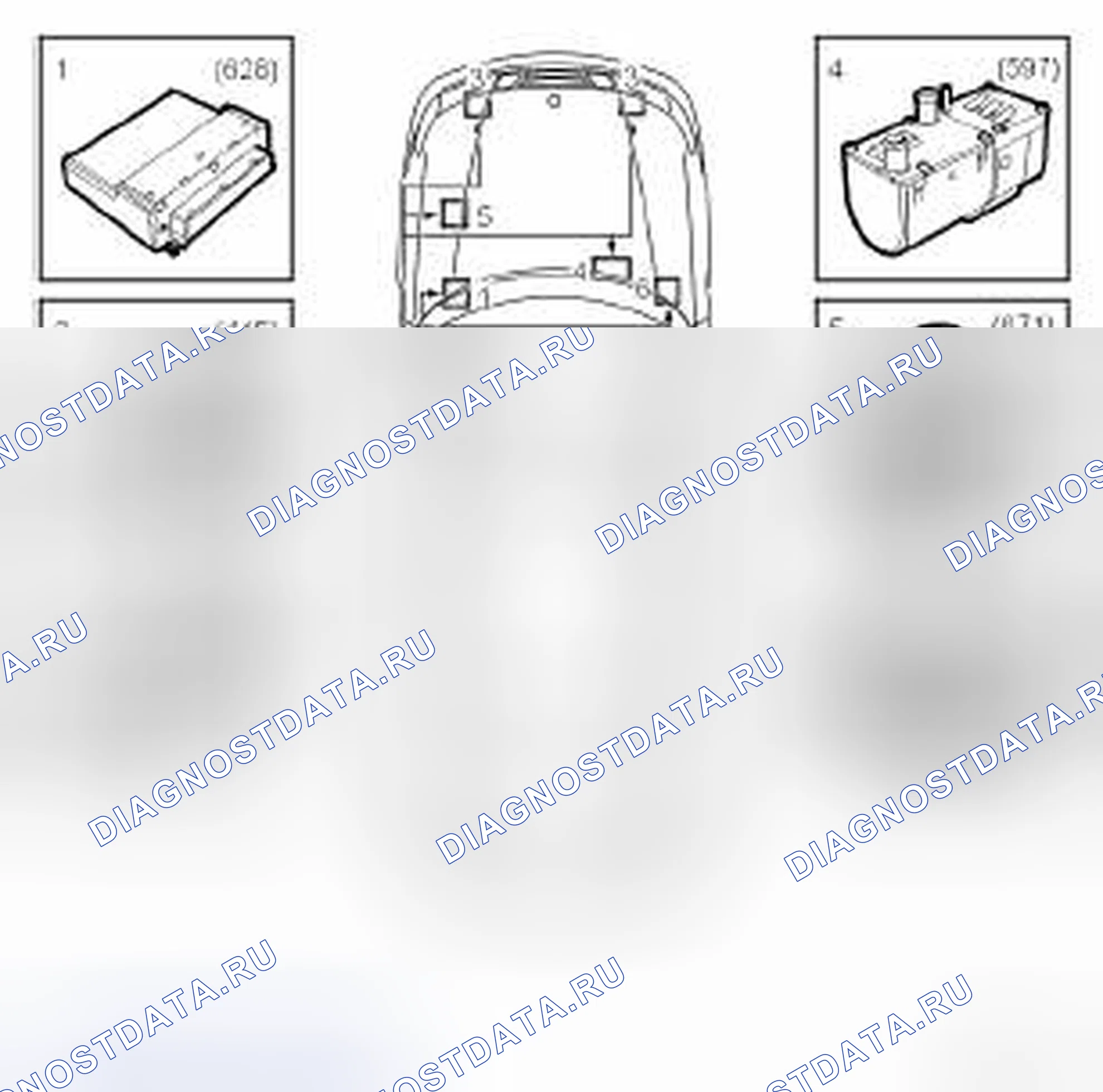 Рис. 9: ОБЗОР СИСТЕМЫ, КОМПОНЕНТЫ, ПОДКЛЮЧЕННЫЕ К K-LEAD, ДИЗЕЛЬ. Kia Picanto III
