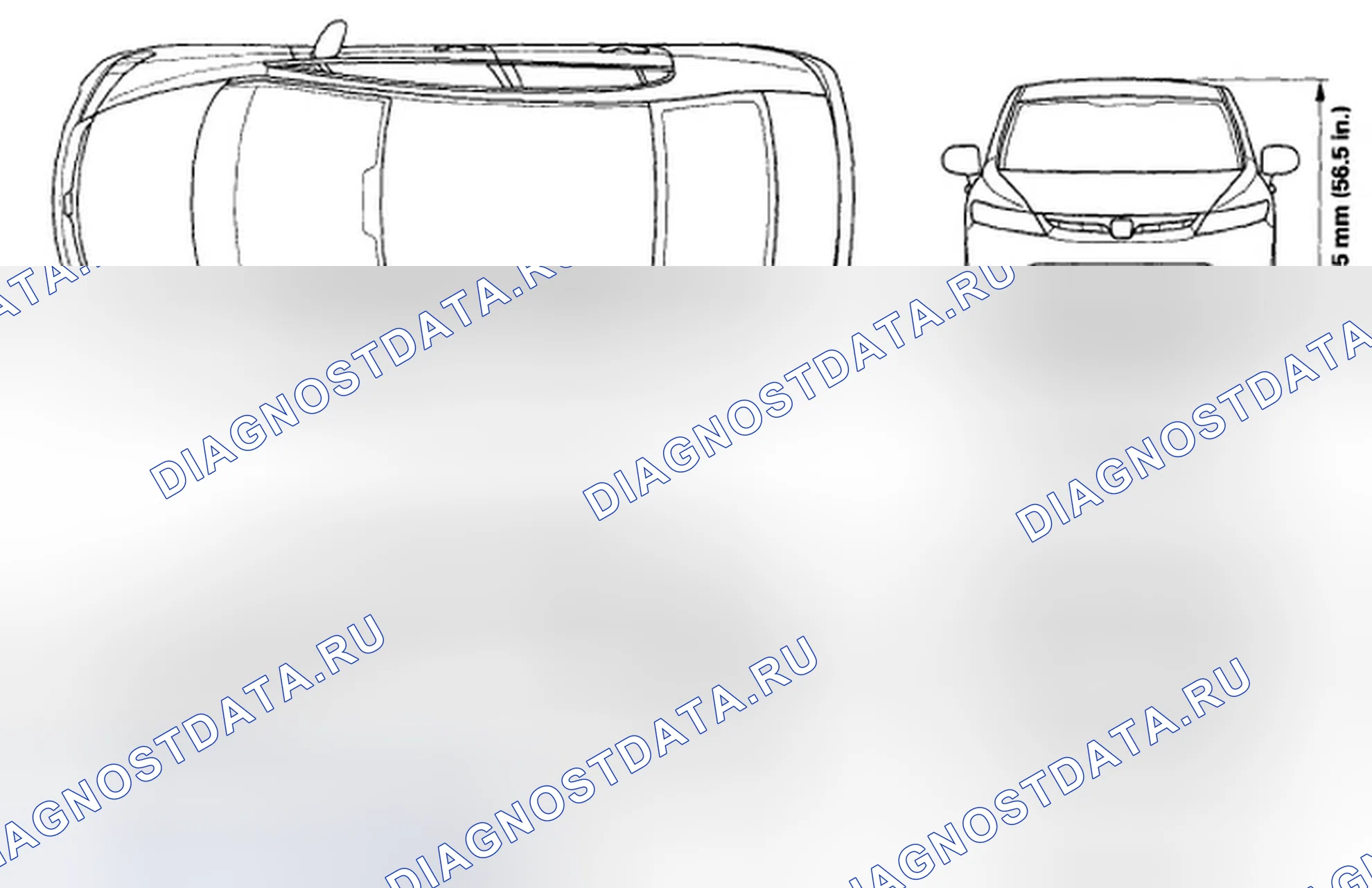 Рис. 1: Характеристики кузова. Honda Civic VIII рестайлинг
