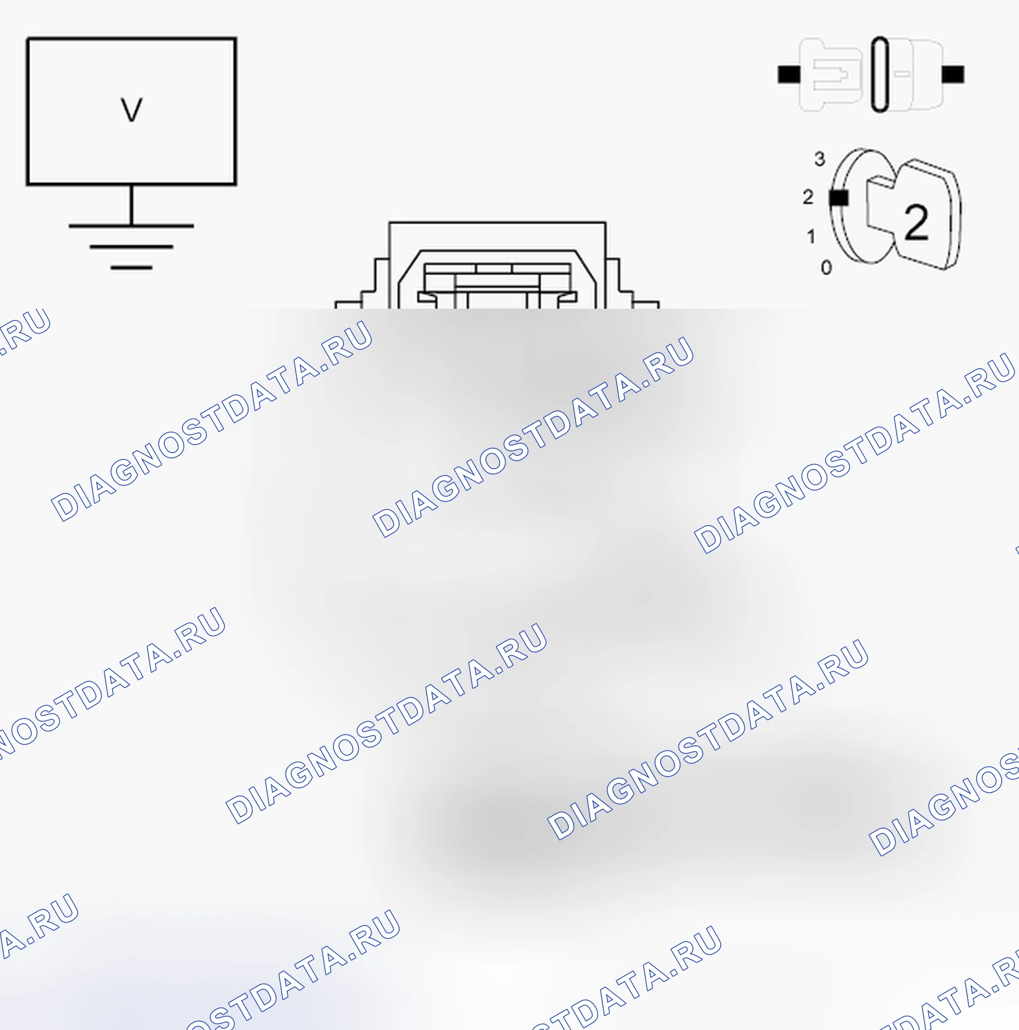 Рис. 311: ДИАГНОСТИЧЕСКИЙ ТЕСТ. Dodge Grand Caravan V