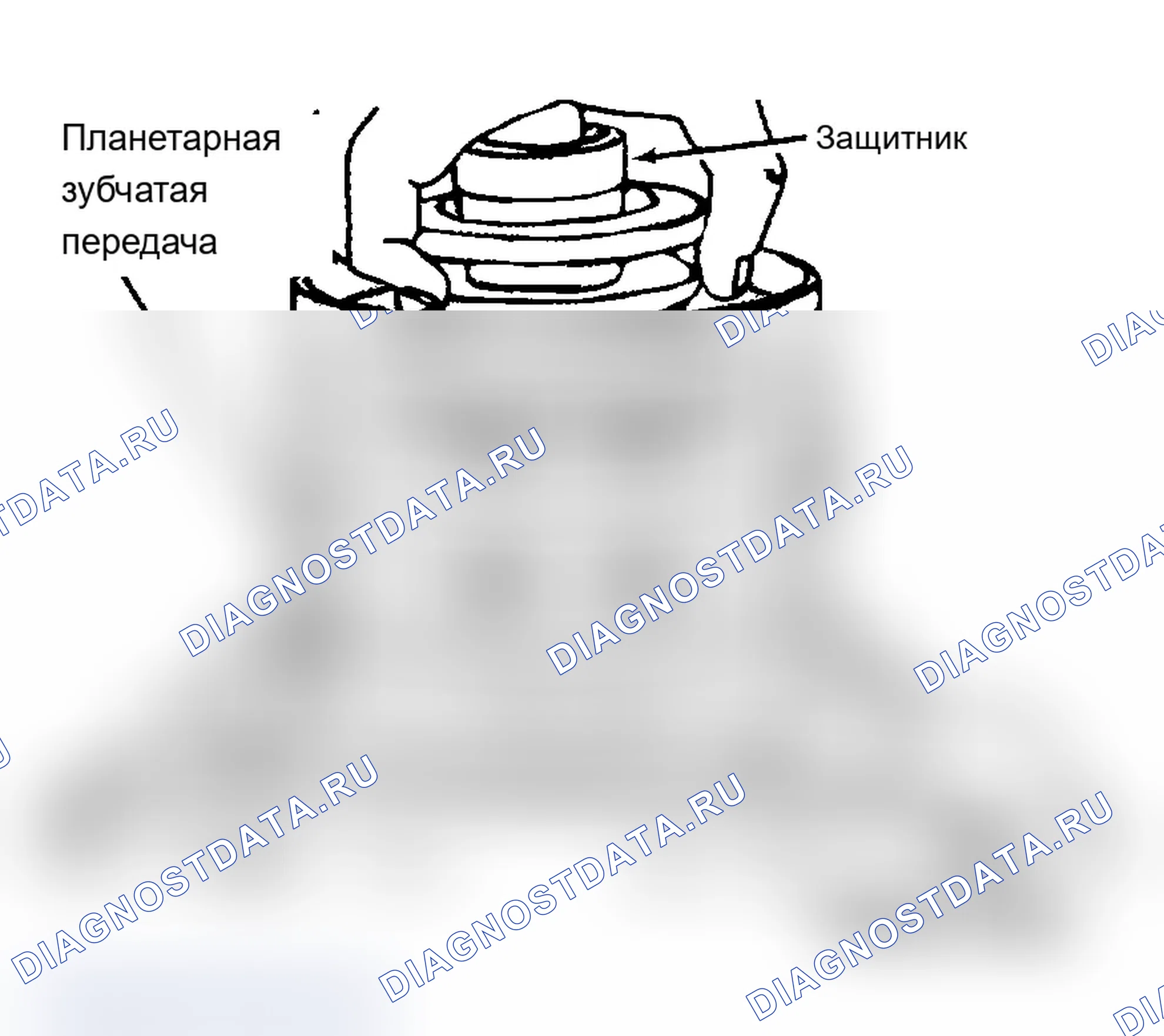 Рис. 10: Снятие и установка планетарной зубчатой передачи. Volvo 740 I