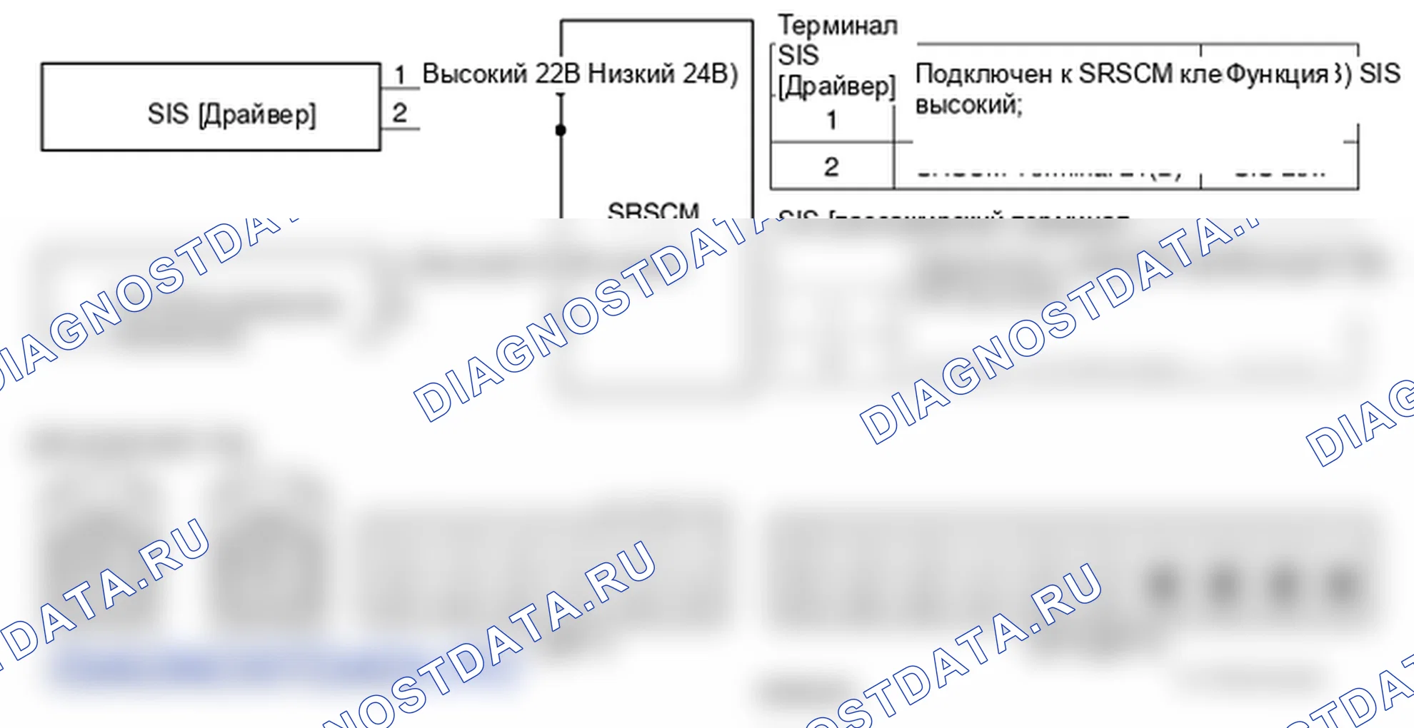 Фрагмент электросхемы: B1412. Hyundai Santa Fe CM