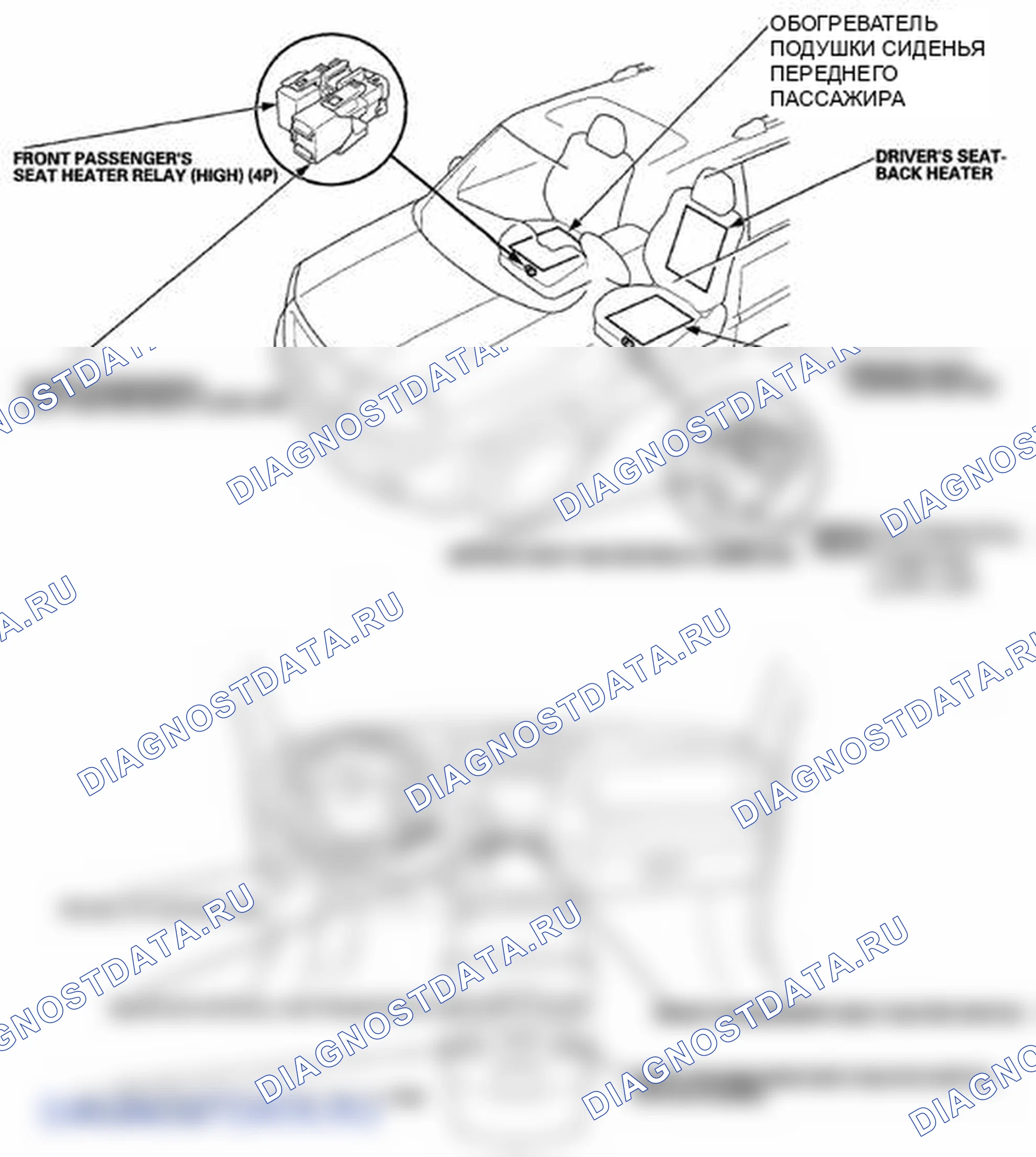 Рис. 160: Указатель расположения компонентов. Honda Pilot II