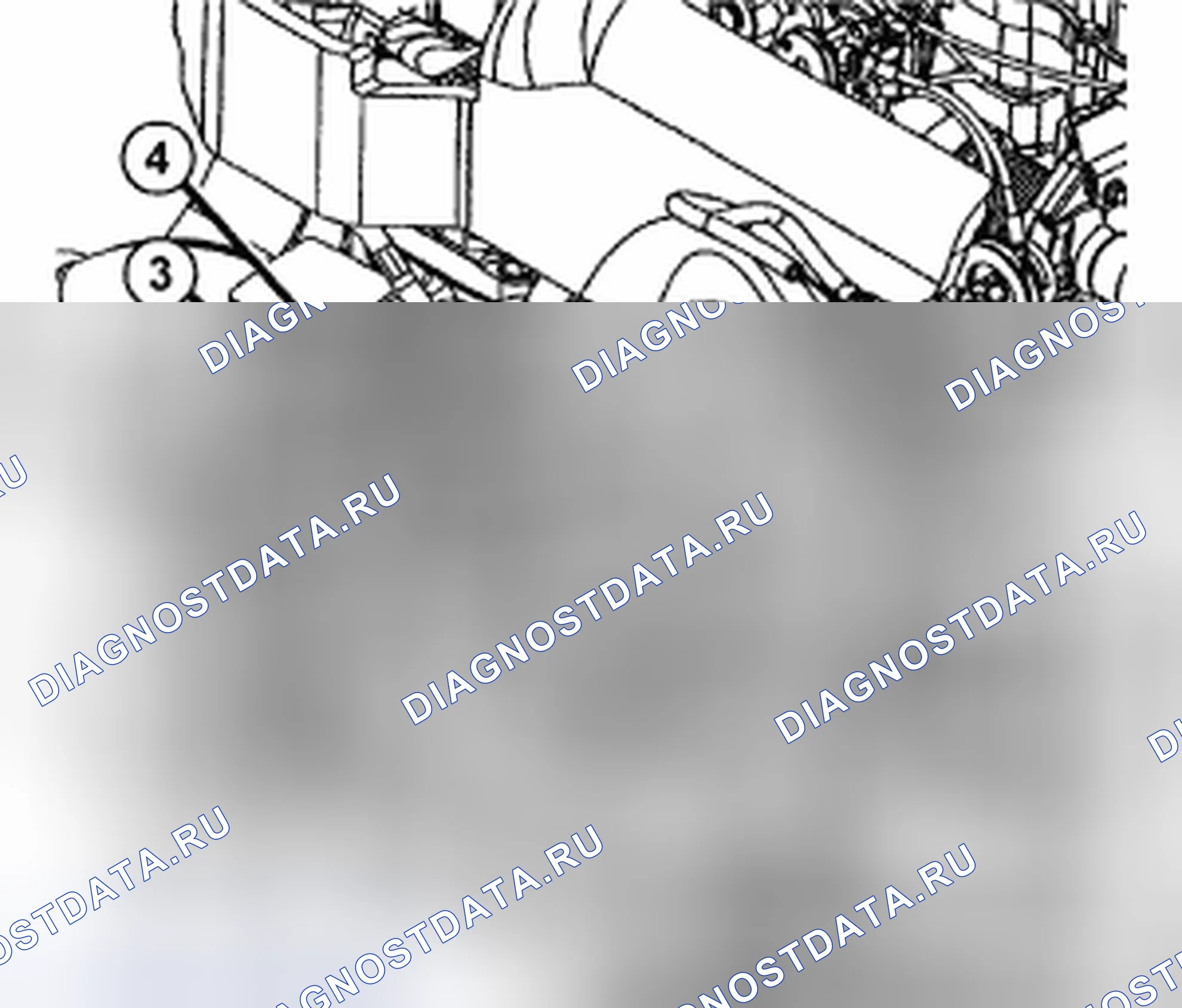 Рис. 53: СНЯТИЕ ЭЛЕКТРОННОГО ПРИВОДА ТУРБОНАГНЕТАТЕЛЯ-6.7л. Dodge Cab & Chassis R3500 HD transition