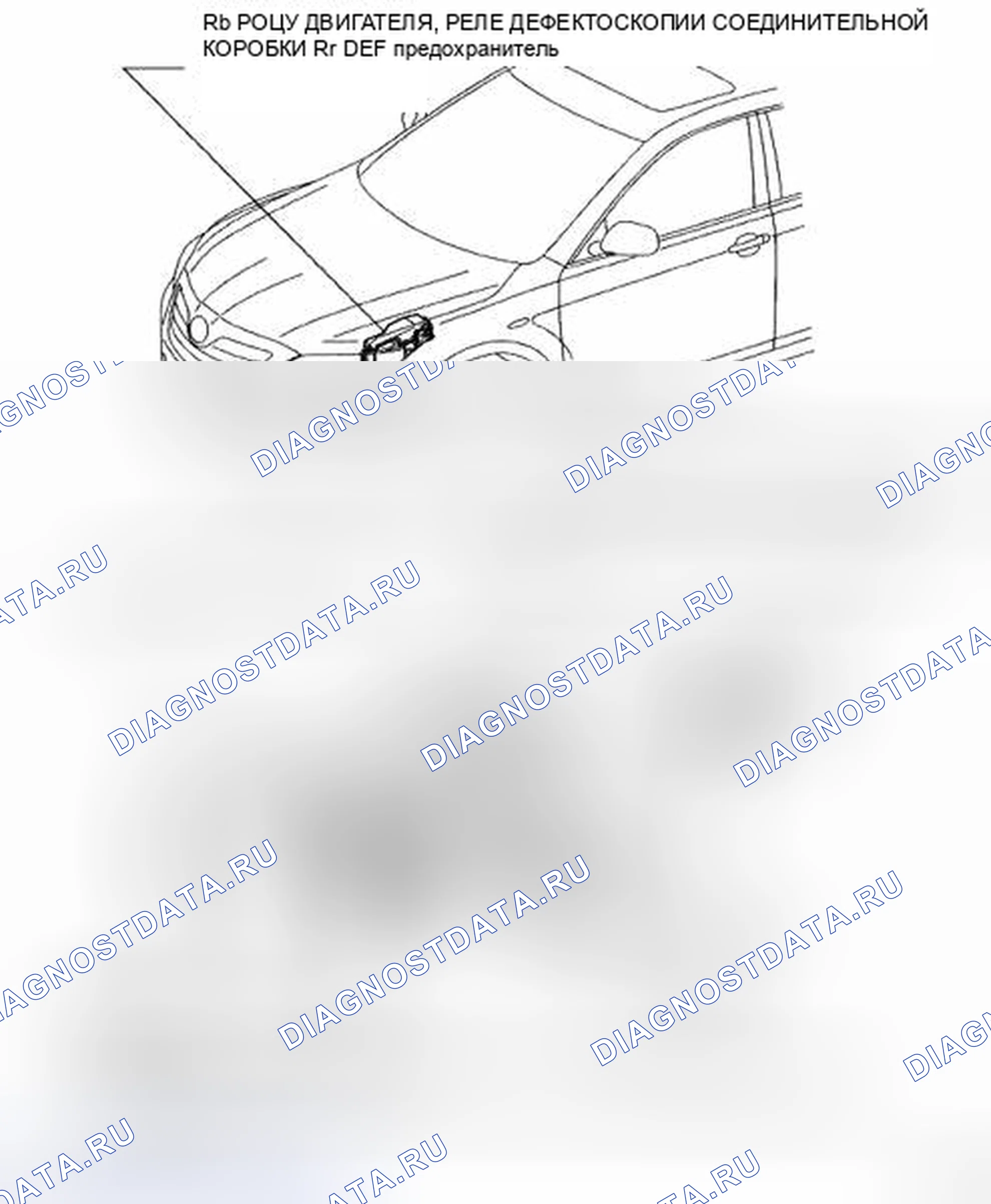 Рис. 1: РАСПОЛОЖЕНИЕ ДЕТАЛЕЙ. Toyota Camry XV40